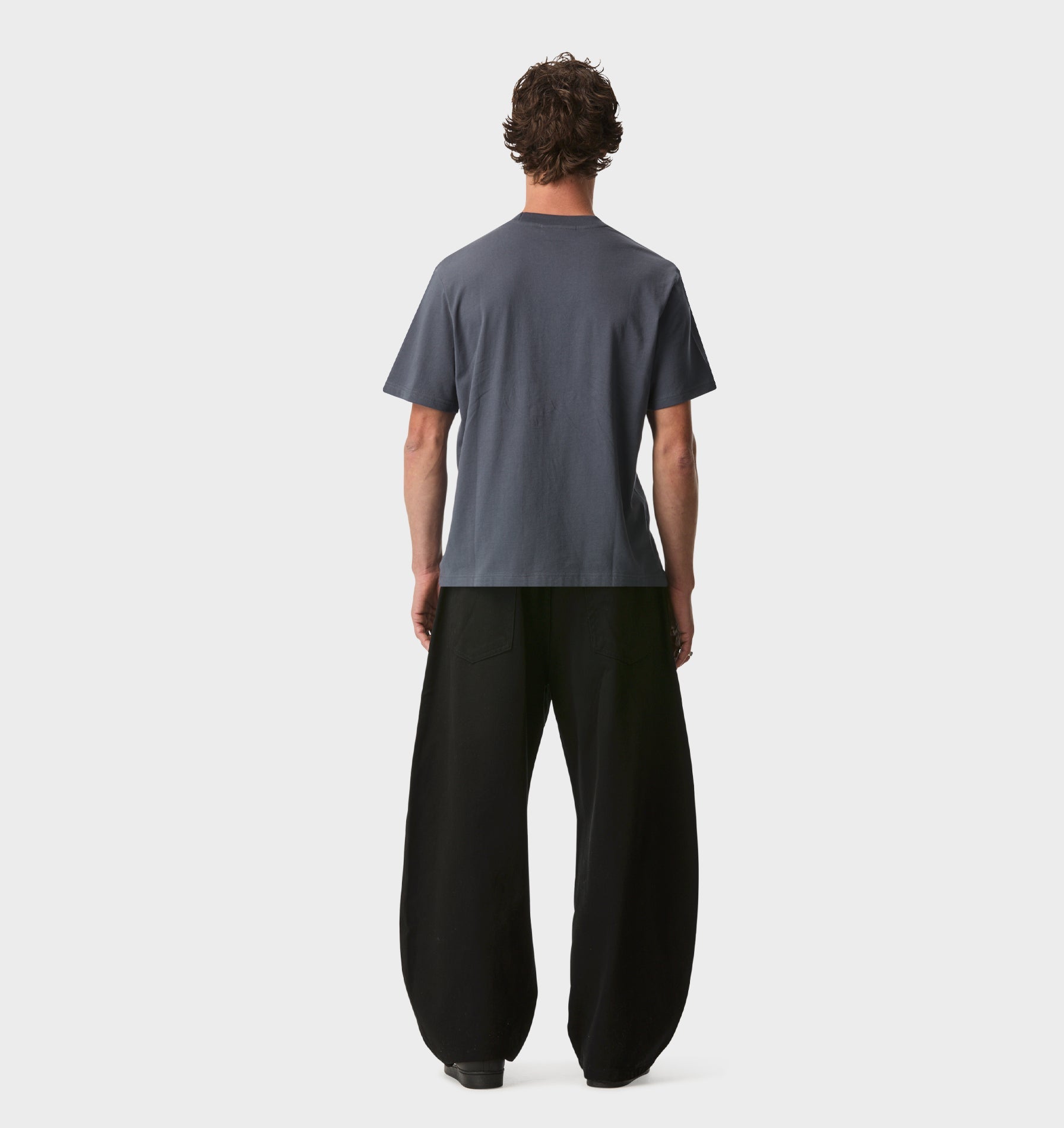 Hand Drawn Uniform Tee - Indigo