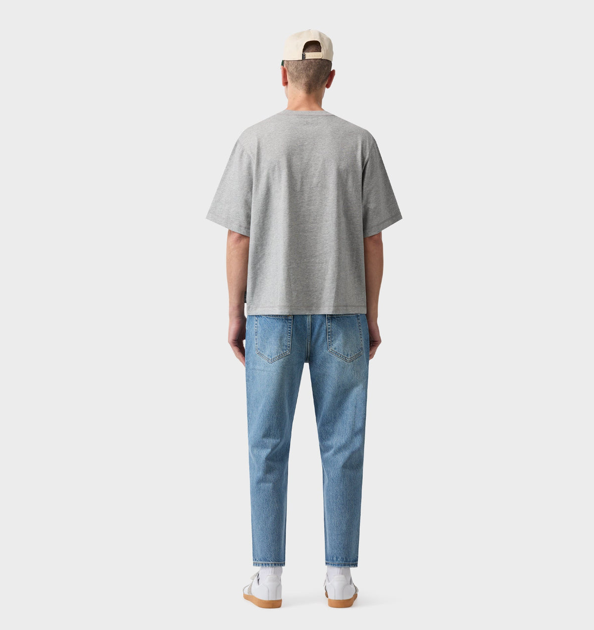 Crop Box Tee - Heather Grey