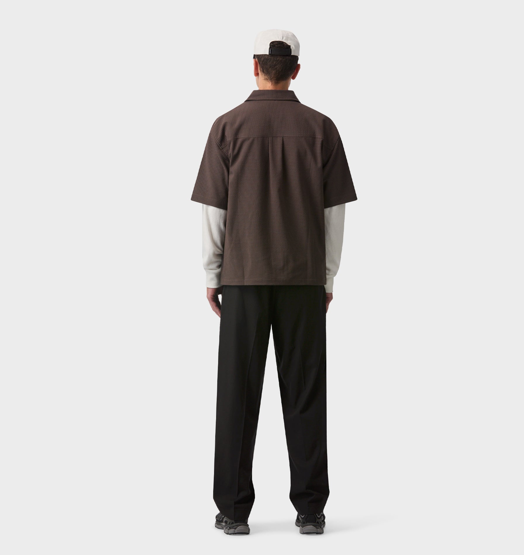 Dawson Boxy SS Shirt - Brown Check
