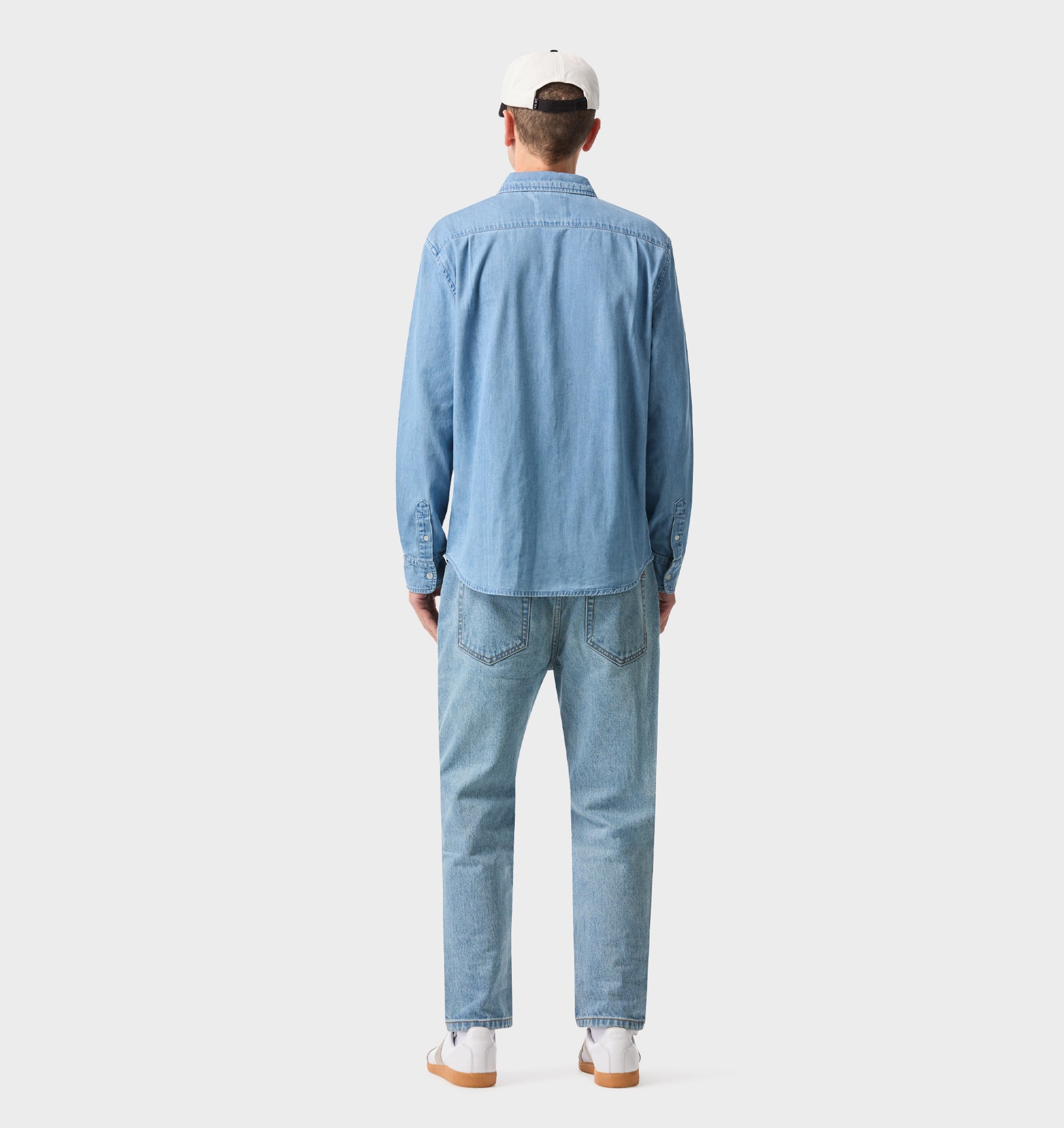 Cropped 90s Denim - Washed Vintage Blue