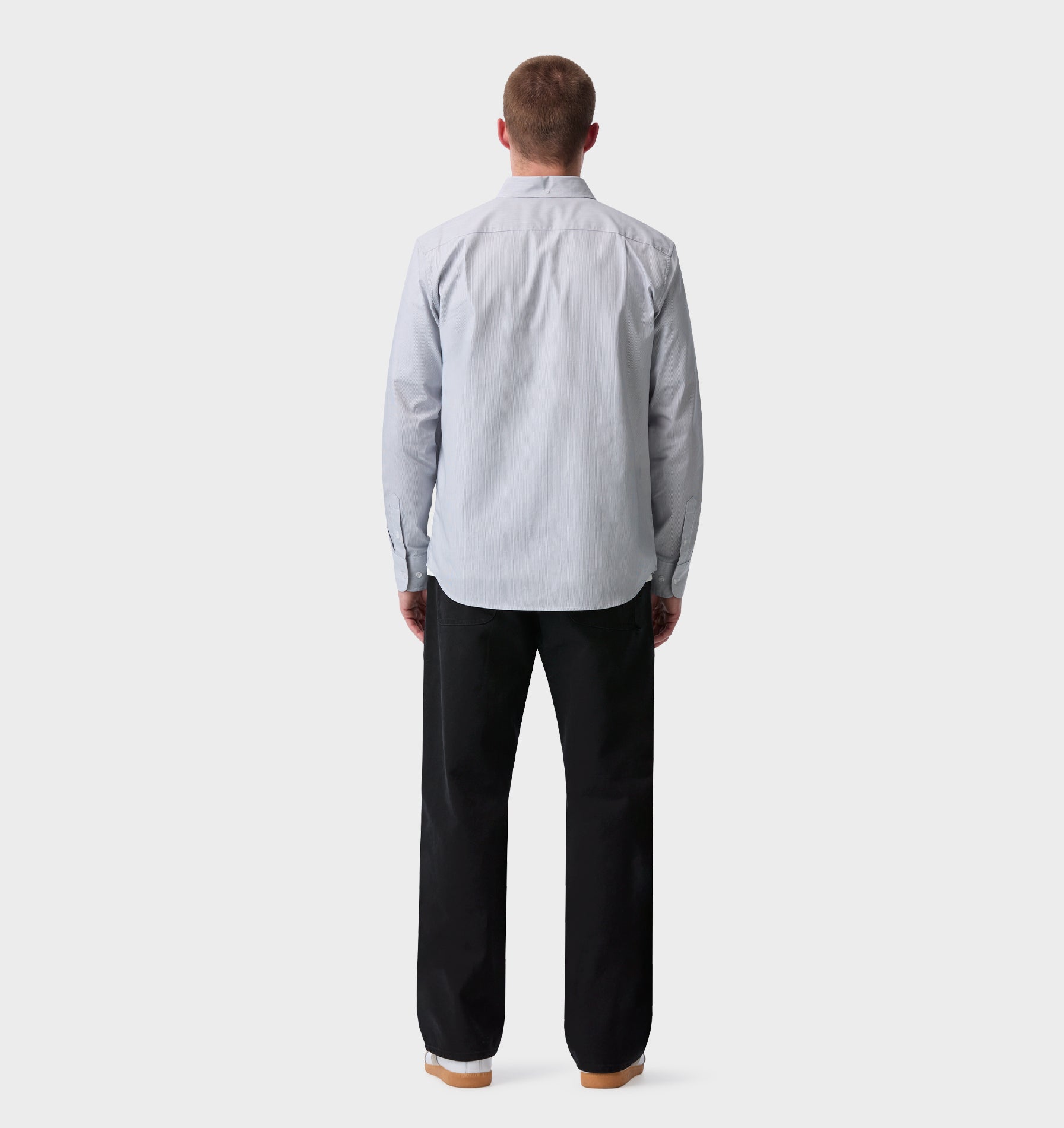 Ralph LS Shirt - White/Black Stripe