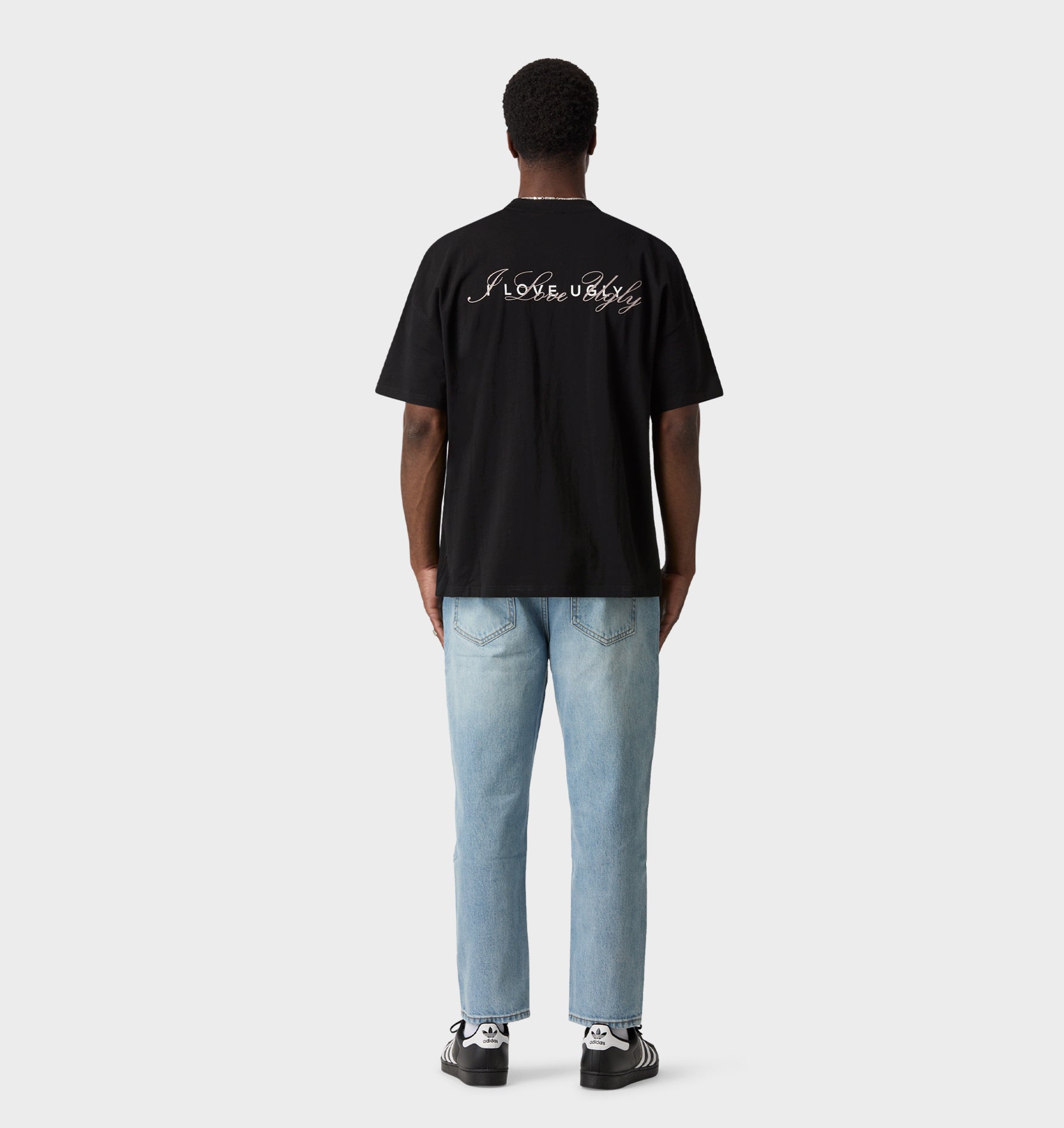Cursive Box Tee 2.0 - Black