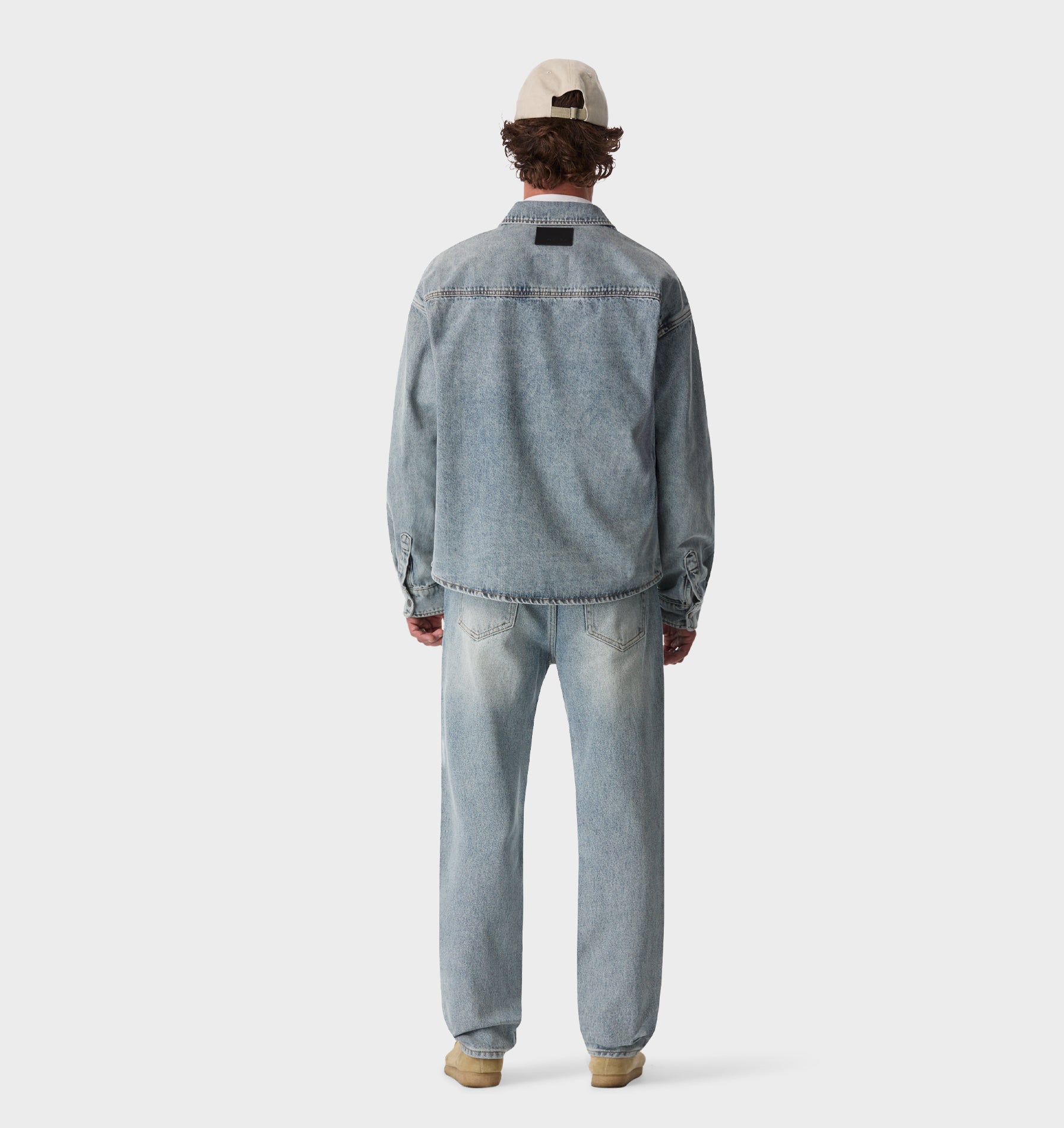 Denim Overshirt - Grey Blue
