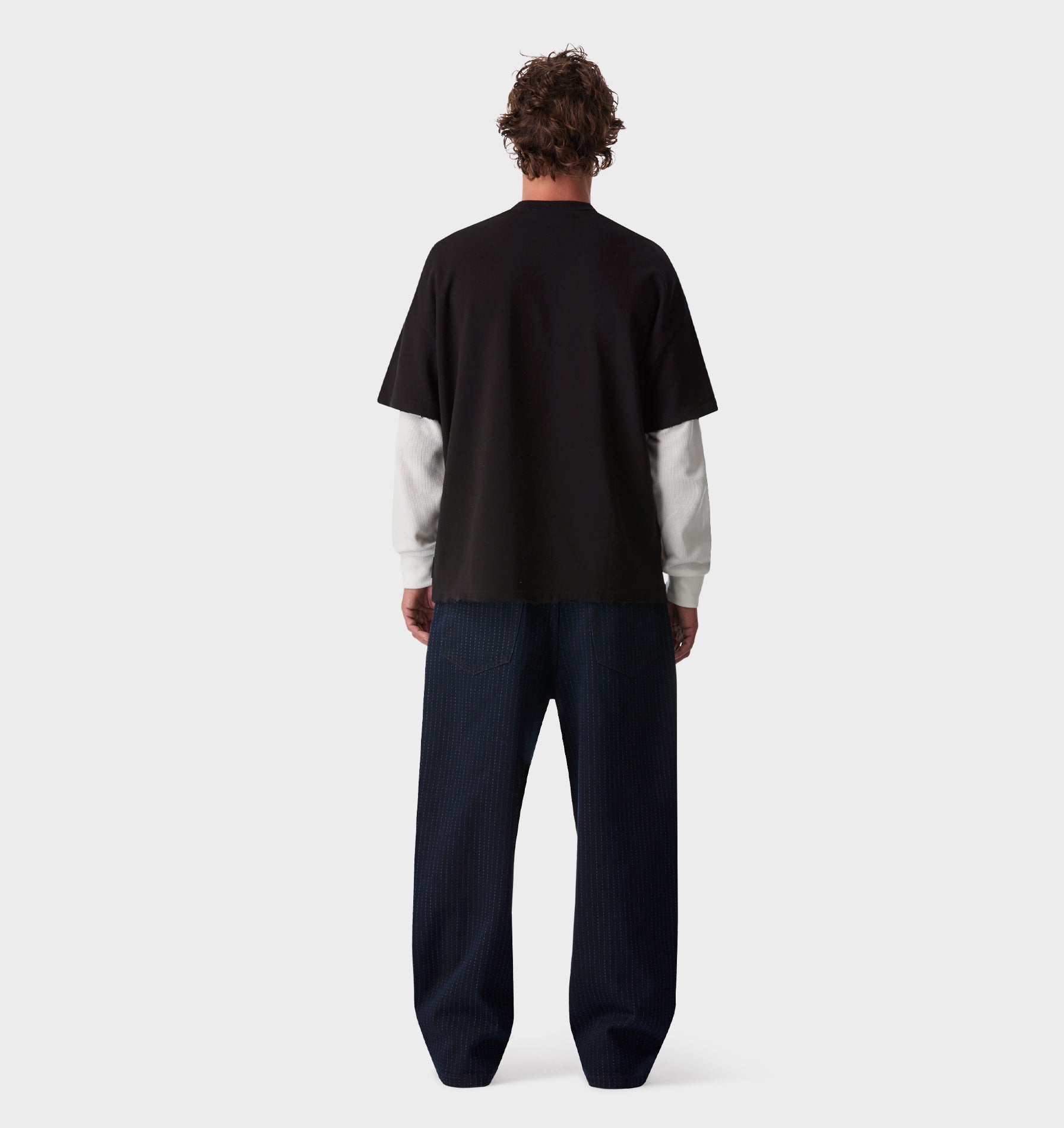Raw Hem Heavy Box Tee 2.0 - Black
