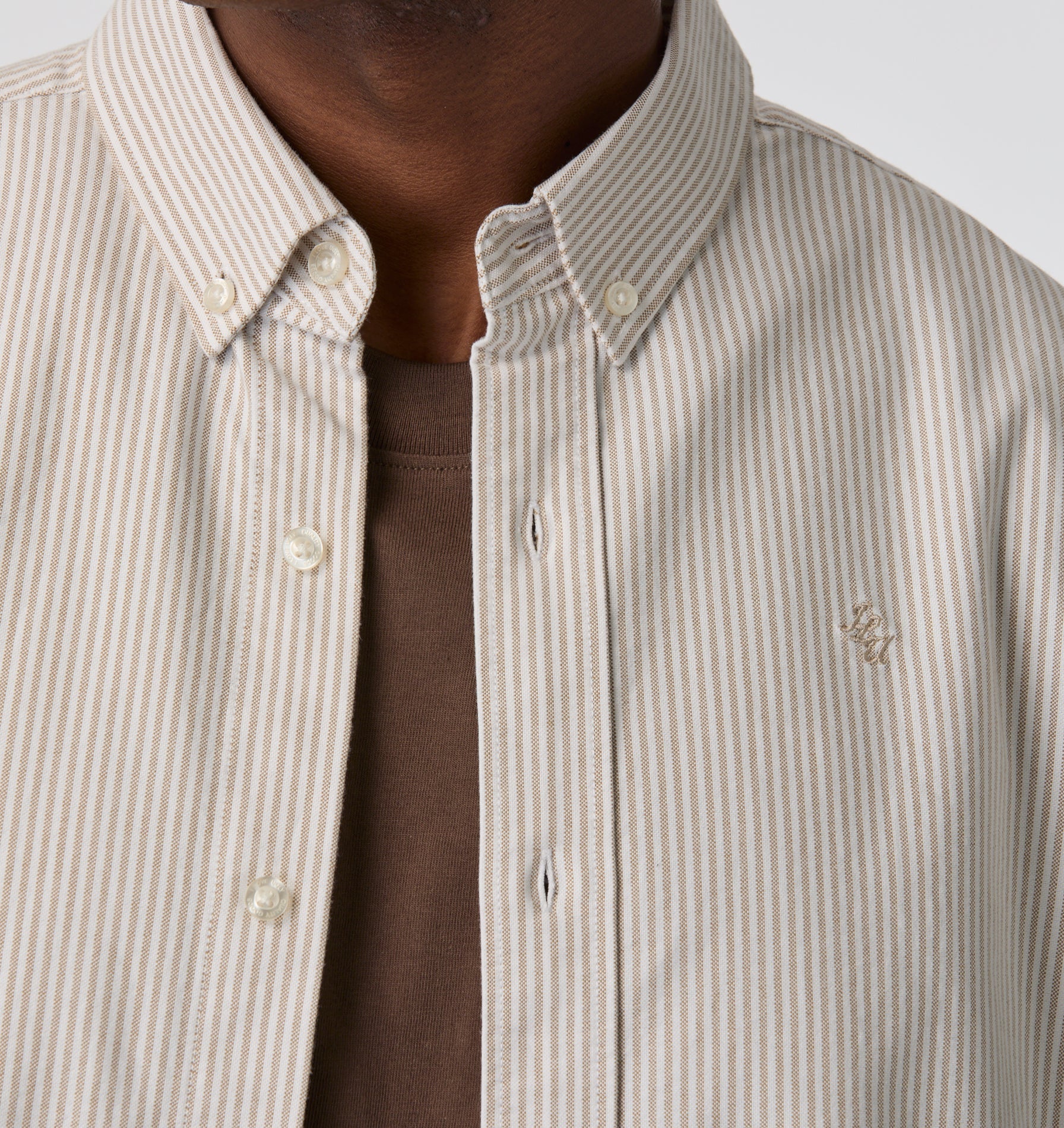 Ralph LS Shirt - Brown Stripe
