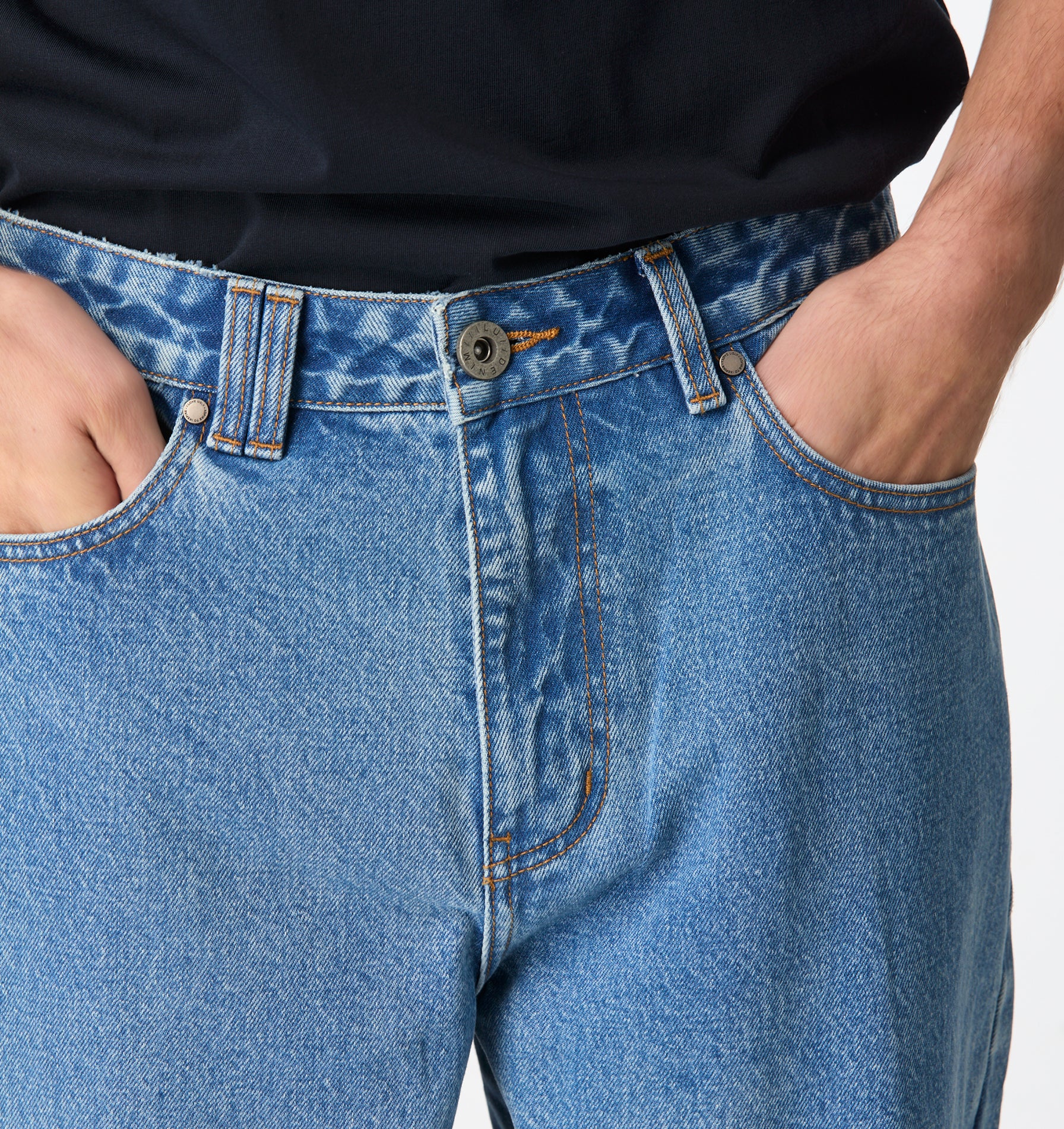 Edgar Wide Denim - Washed Vintage Blue