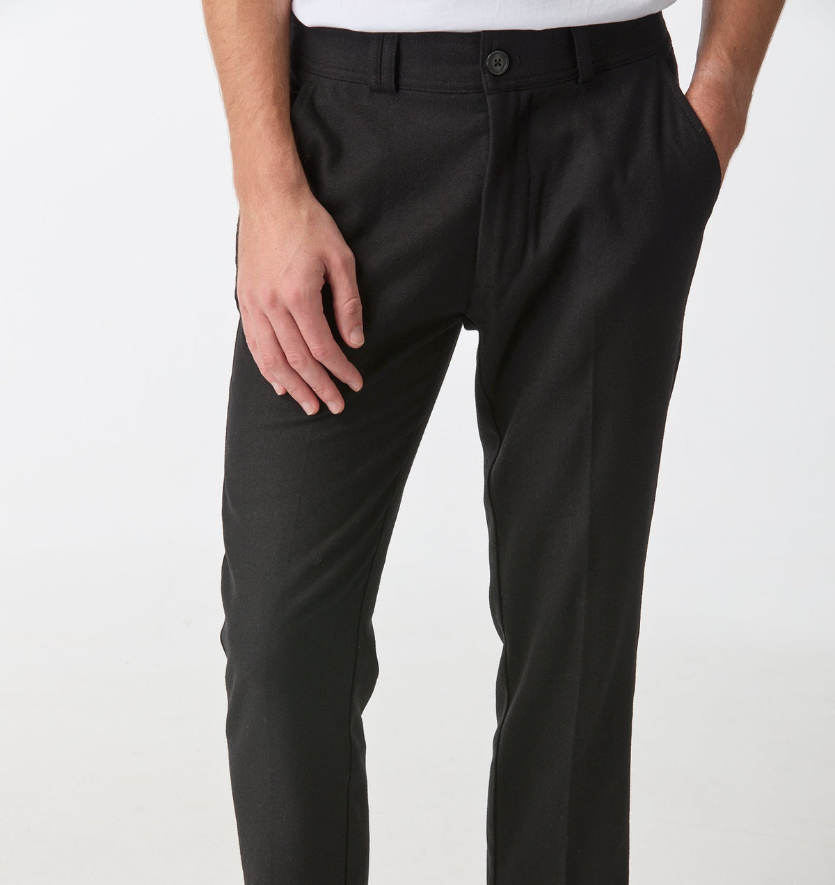 Slim Kobe Pant - Regular - Black Wool