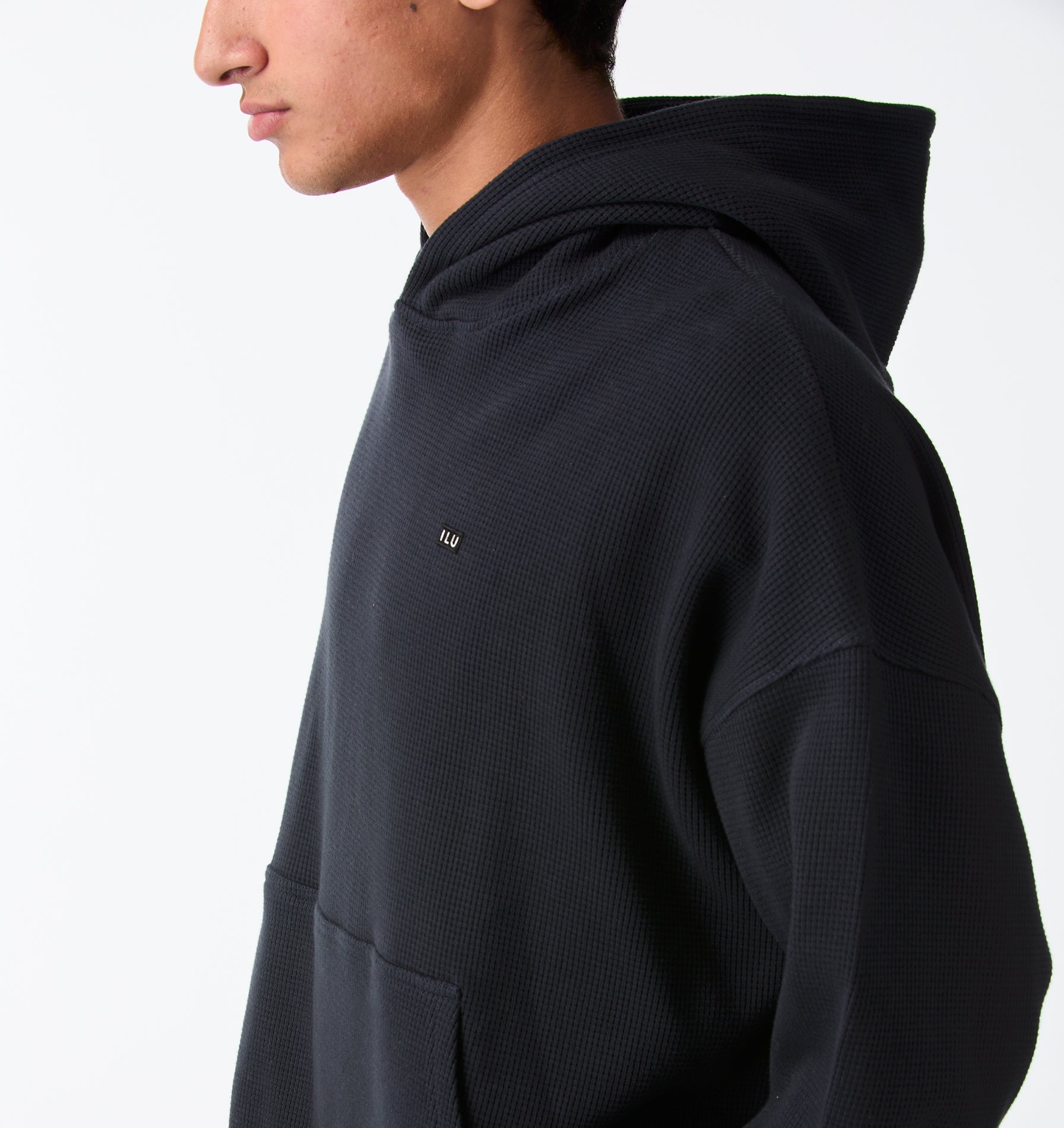 Waffle Oversized Hood - Midnight Navy