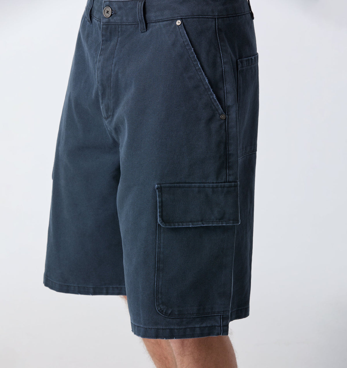Canvas Cargo Short - Indigo