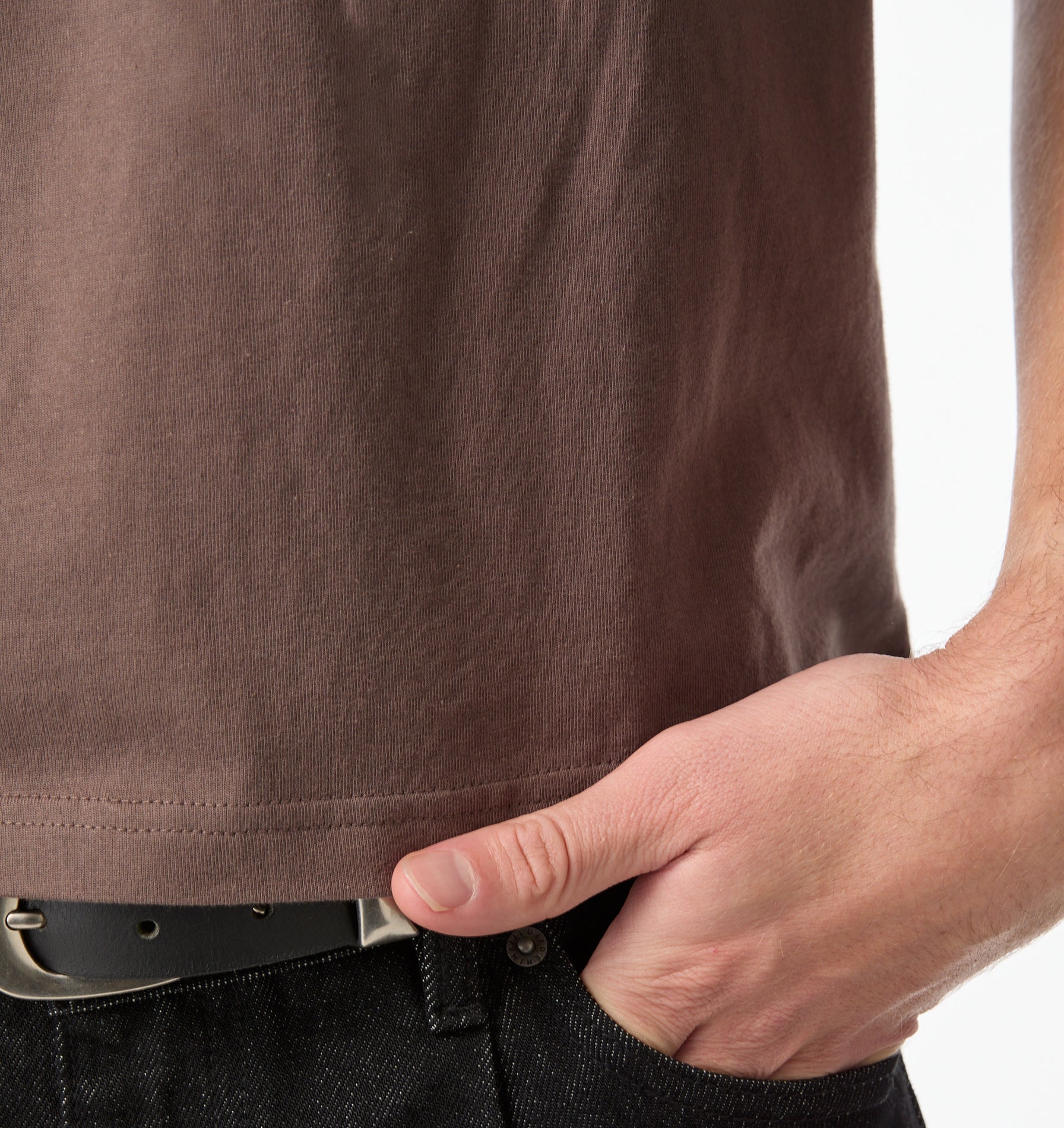 Muscle Tee - Dusky Brown