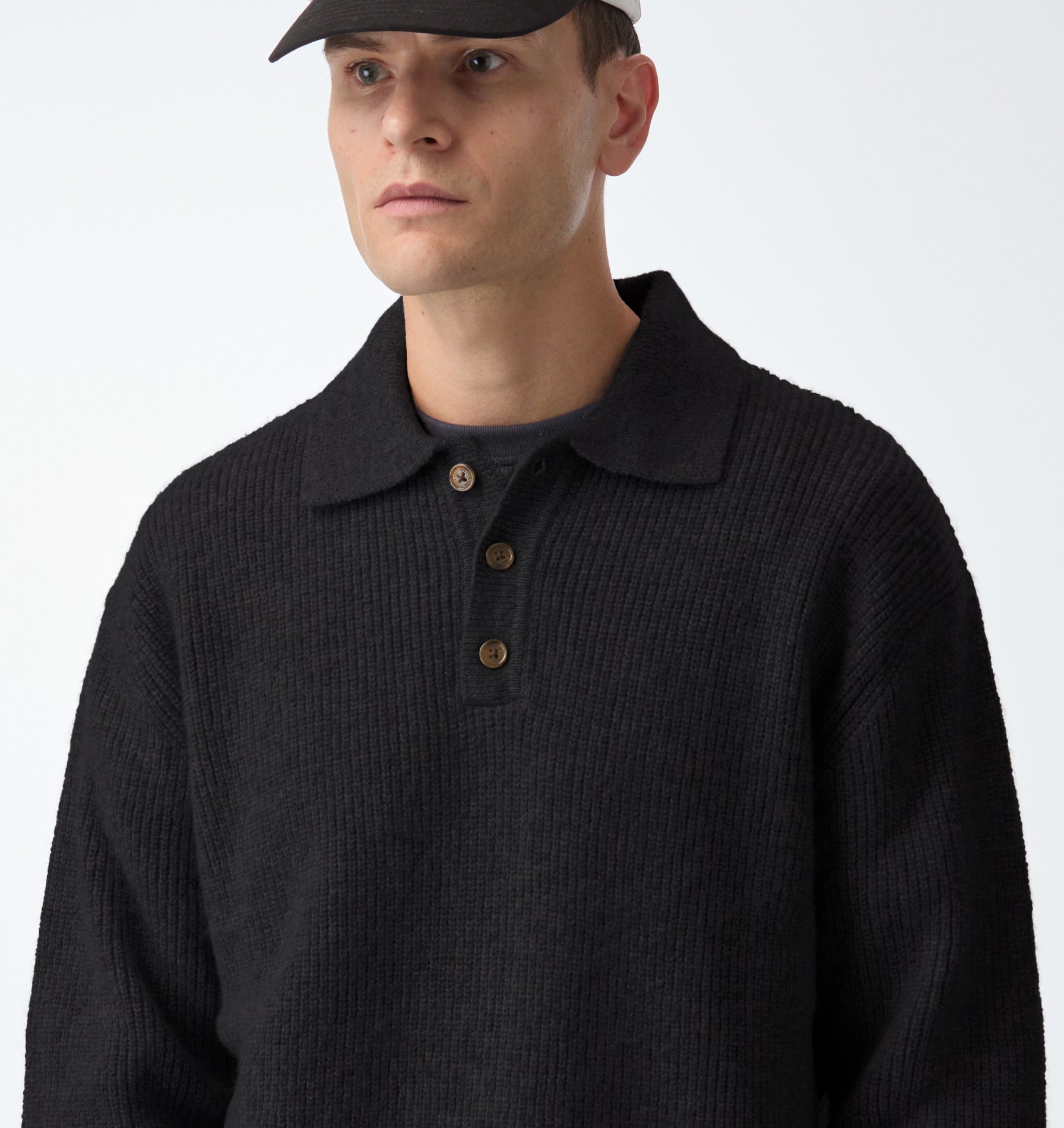 Knit Aldern Pullover - Black