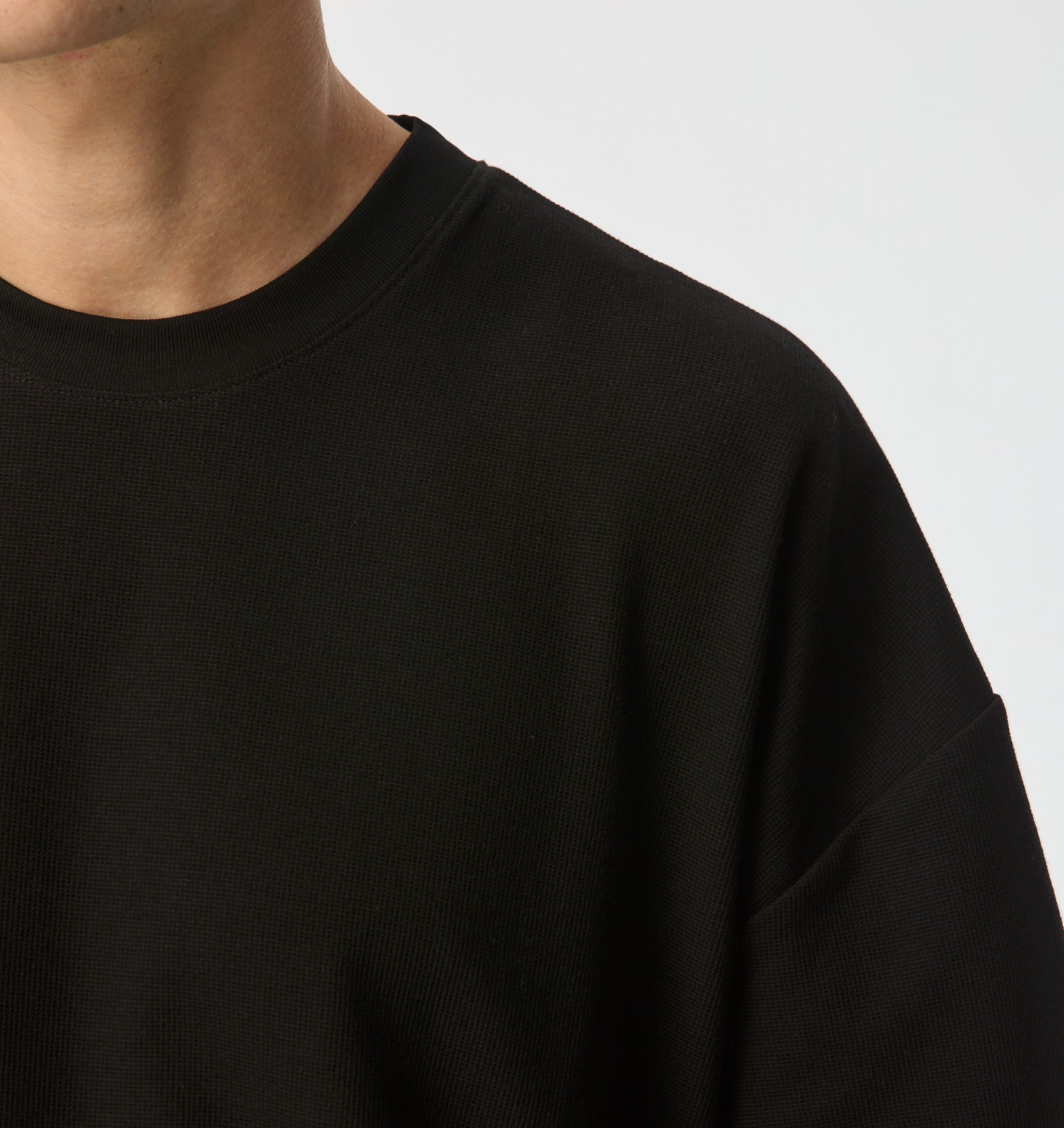 Waffle Lewi Tee - Black