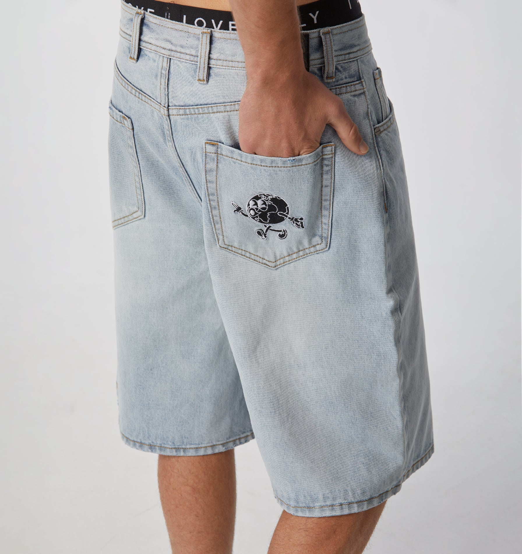 Wyatt Denim Short - Light Vintage Blue