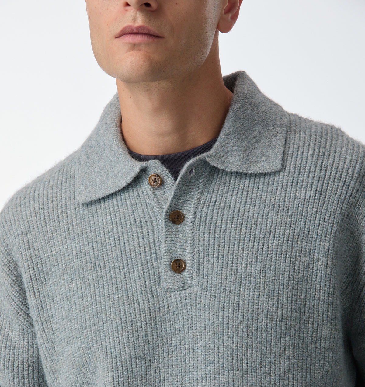 Knit Aldern Pullover - Oil Blue
