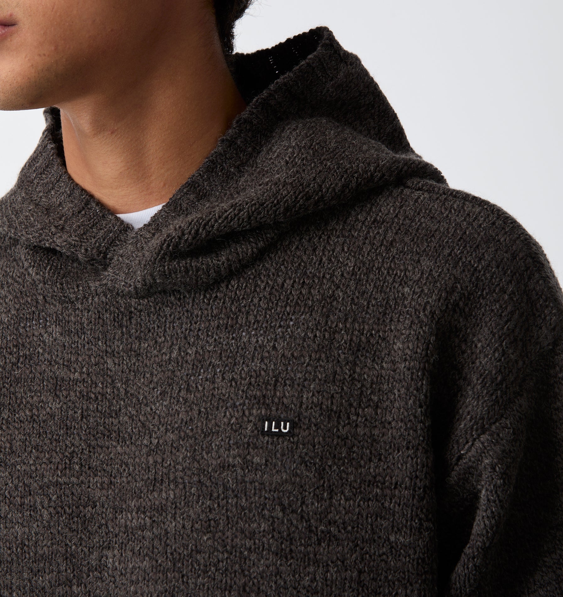 Knit Hood - Charcoal