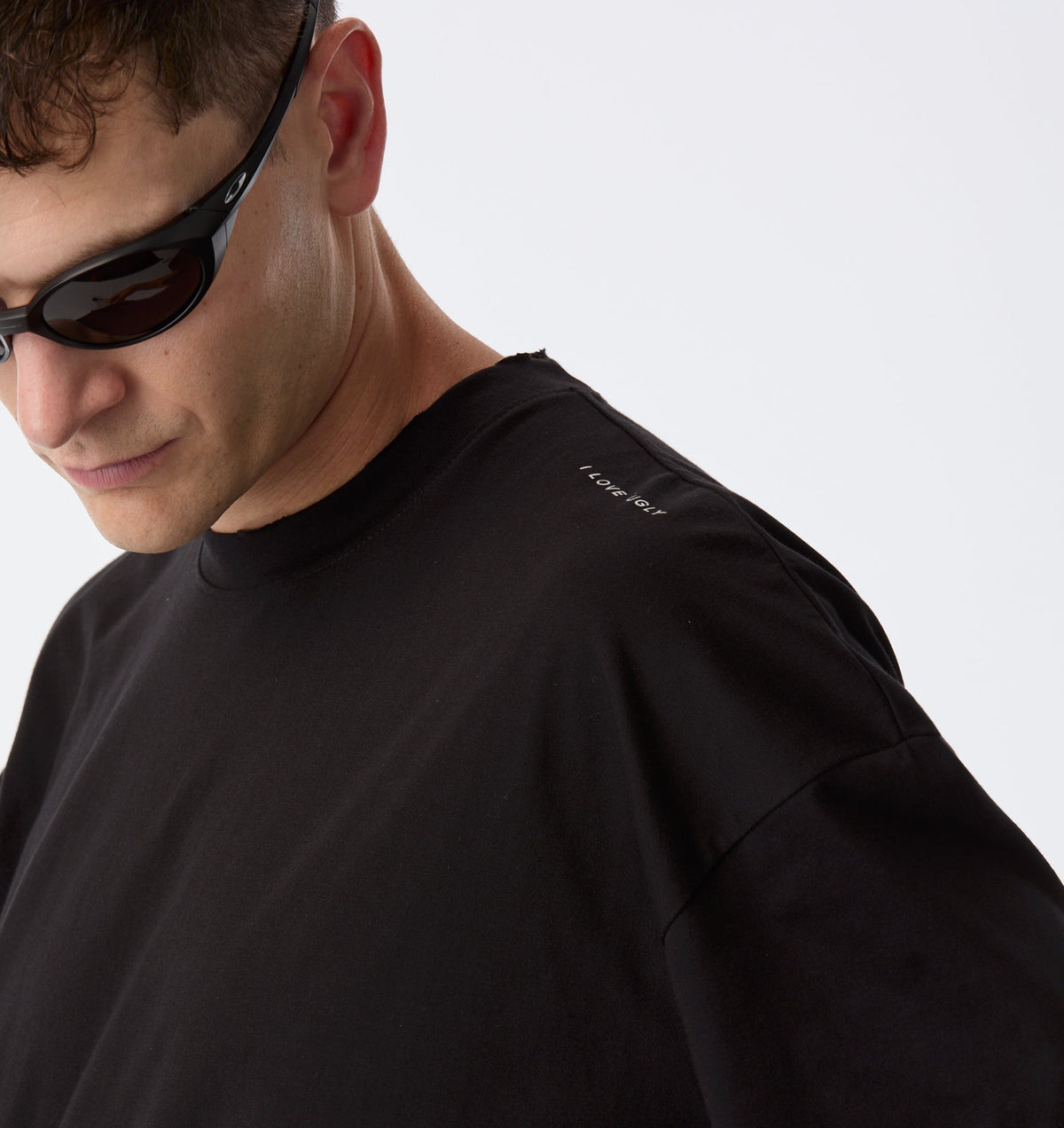 Cotton Active Crop Tee - Black