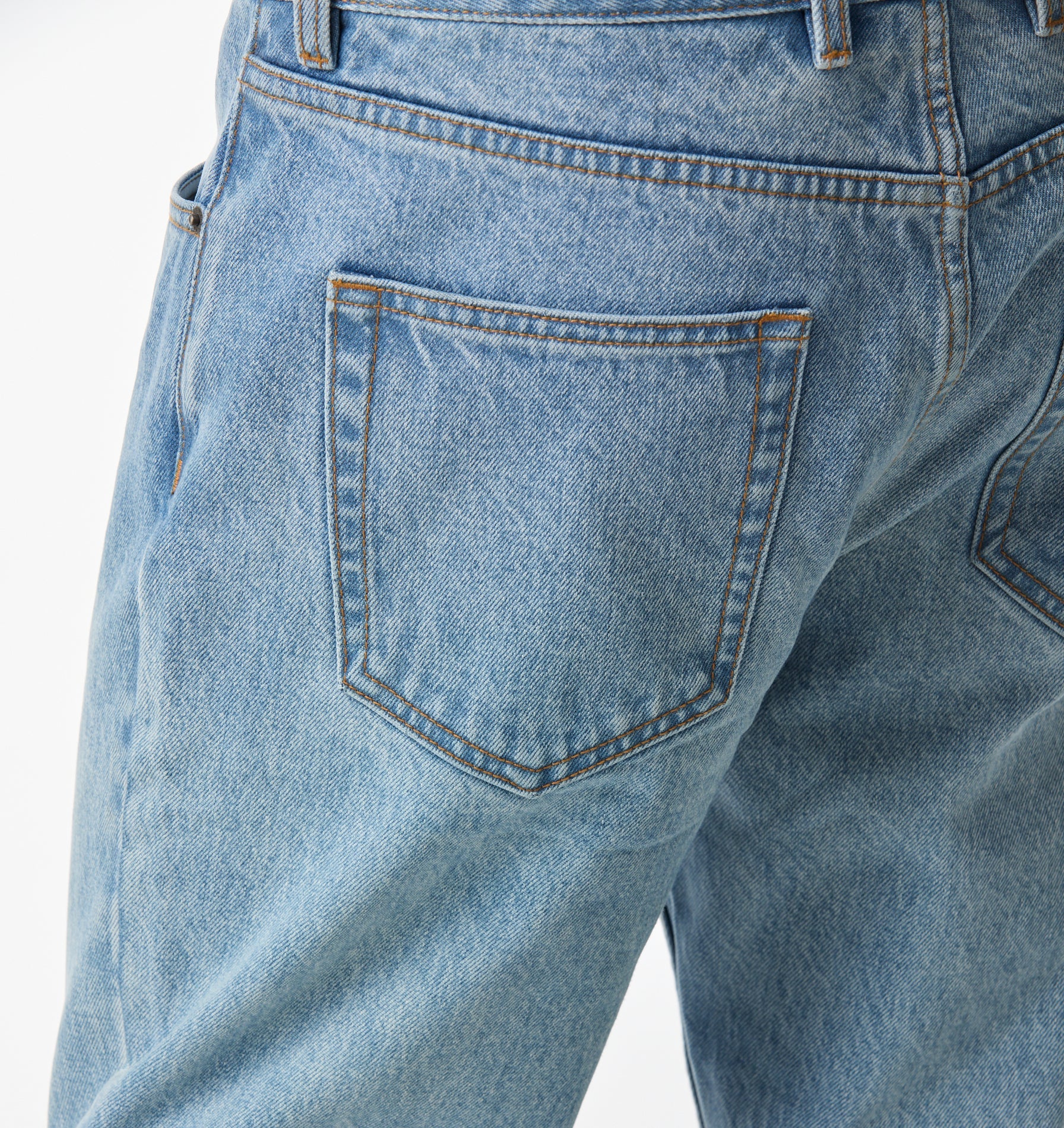 Cropped 90s Denim - Washed Vintage Blue