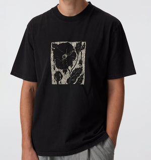 Weeping Bloom Uniform Tee - Vintage Black