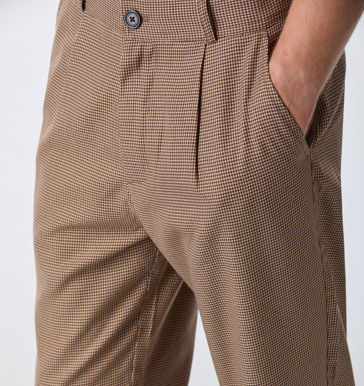 Kobe Pant - Charcoal Houndstooth