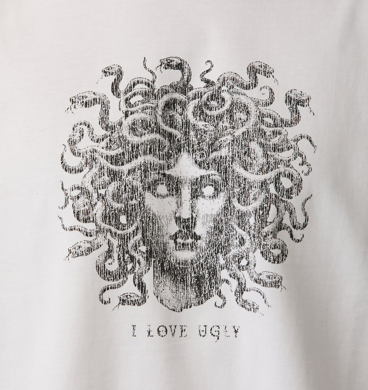 Medusa Crop Box Tee - White