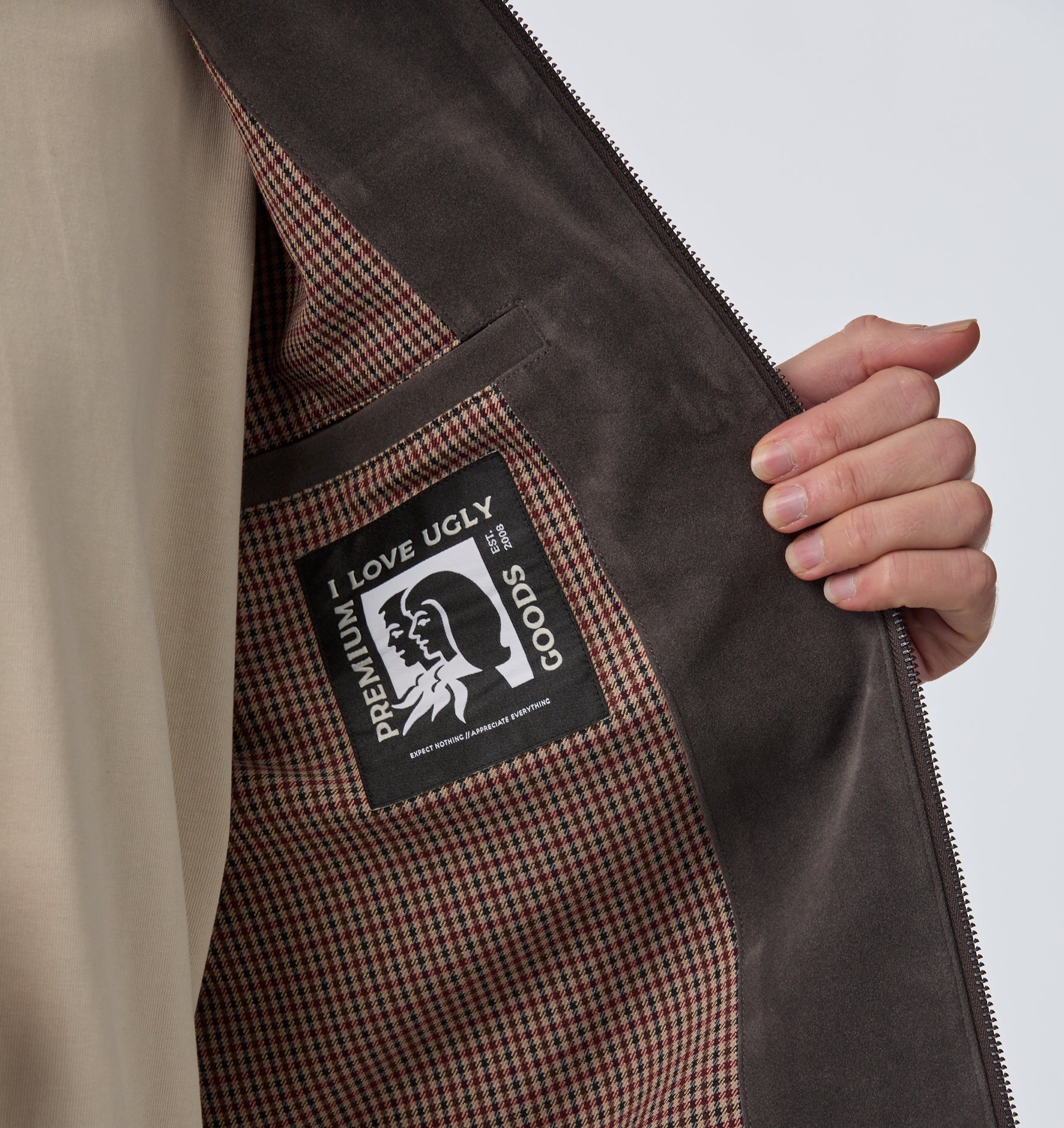 Mason Suede Jacket - Charcoal
