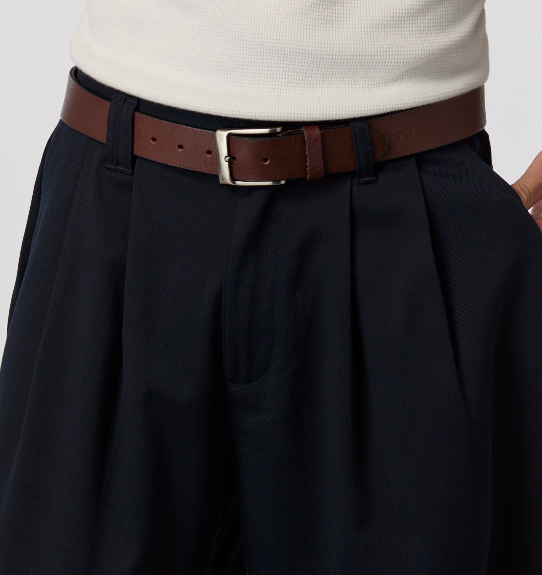 Alby Pleated Short - Navy