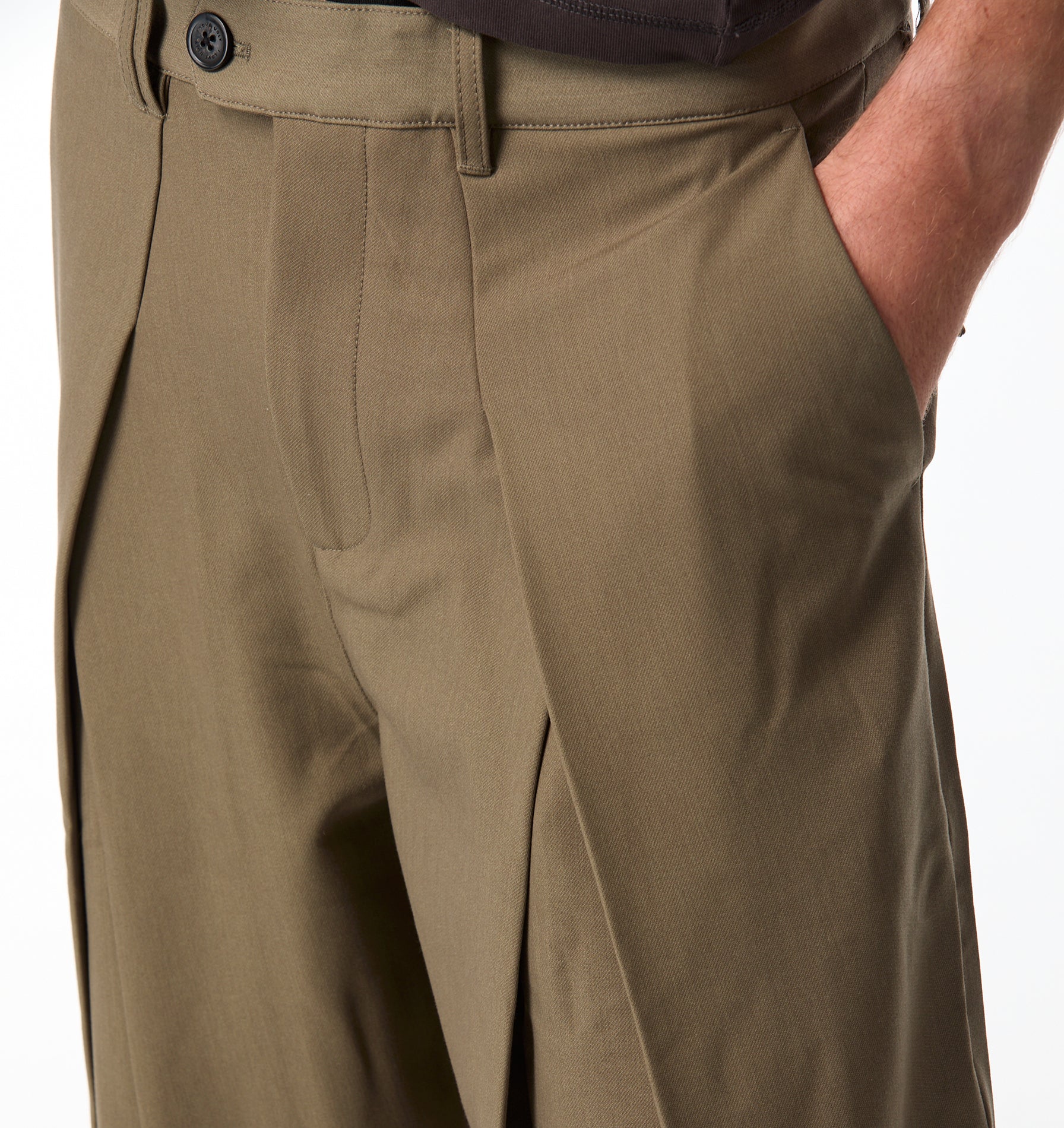 Vermont Pleat Pant - Smokey Green