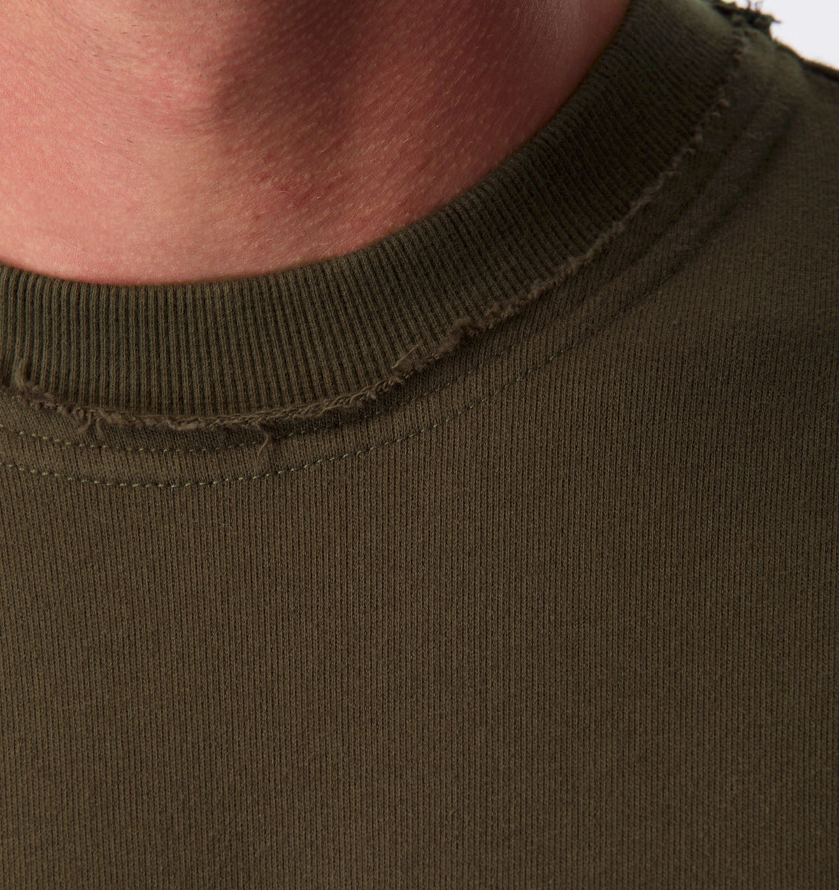 Raw Hem Heavy Box Tee 2.0 - Burnt Olive
