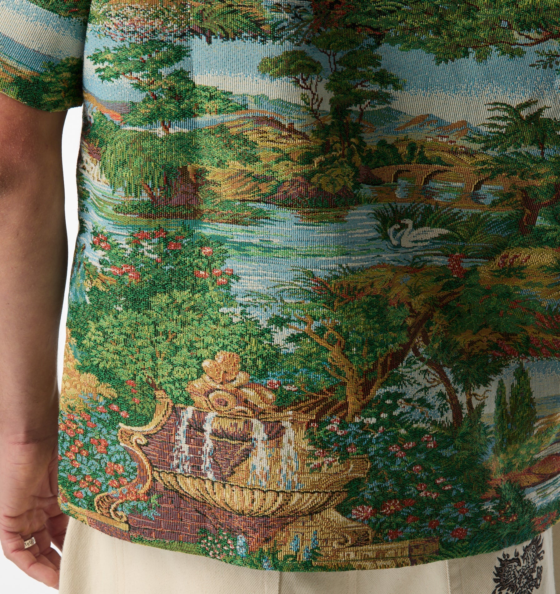 Cuban Collar SS Shirt - Orchard