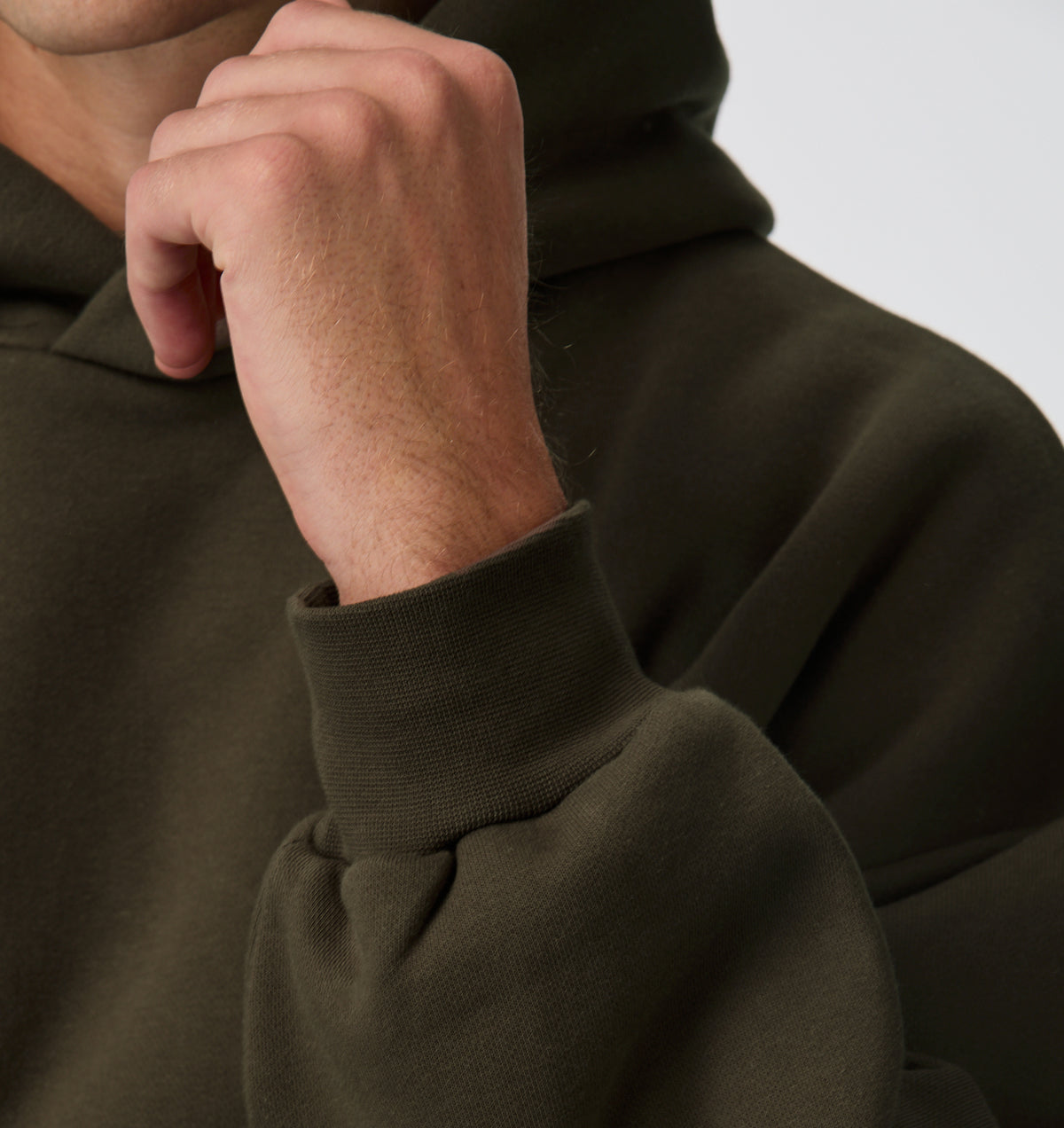 Heavy Crop Box Hood - Burnt Olive