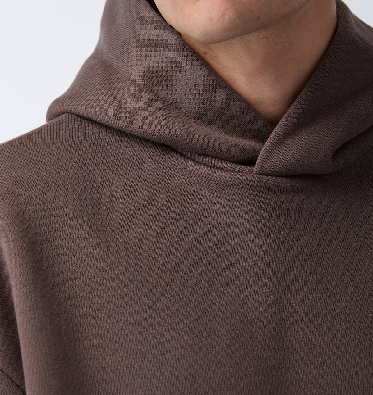Heavy Crop Box Hood - Dusky Brown