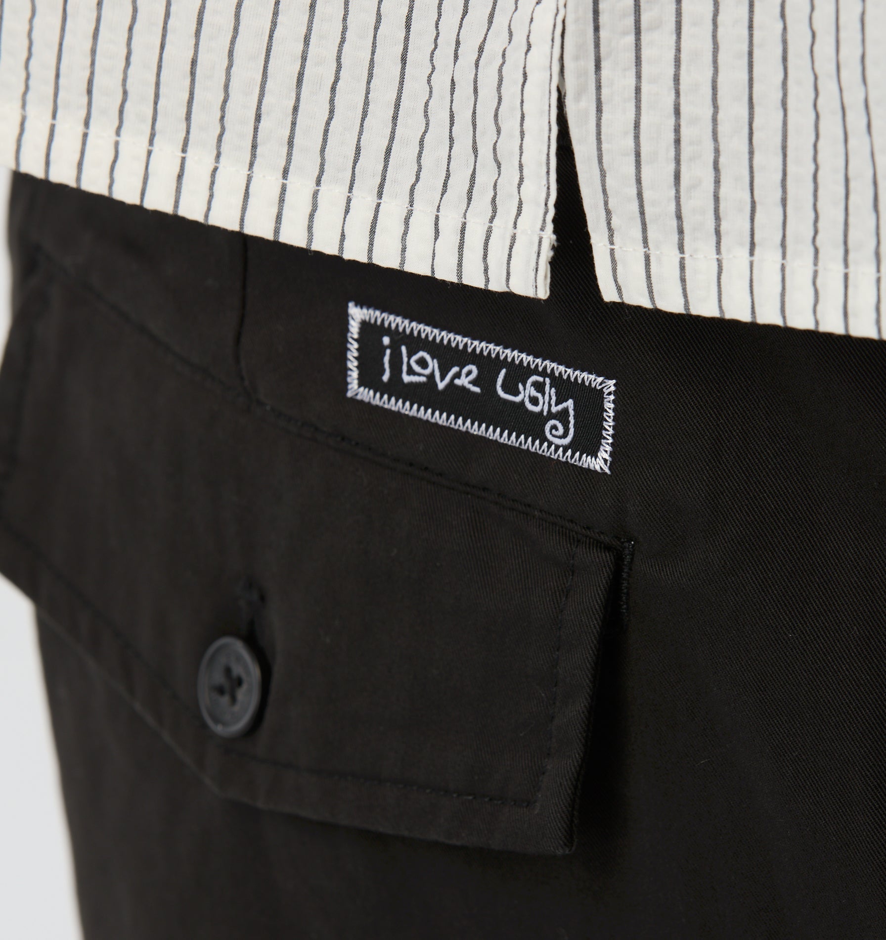 Wide Pleat Short - Black