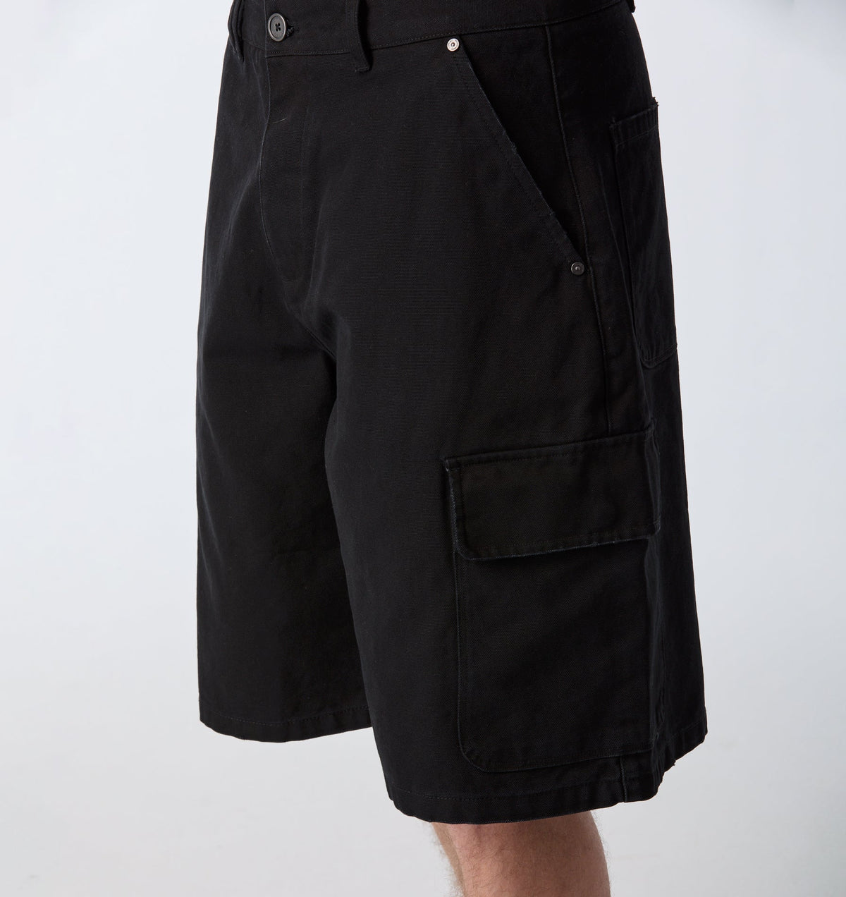 Canvas Cargo Short - Vintage Black