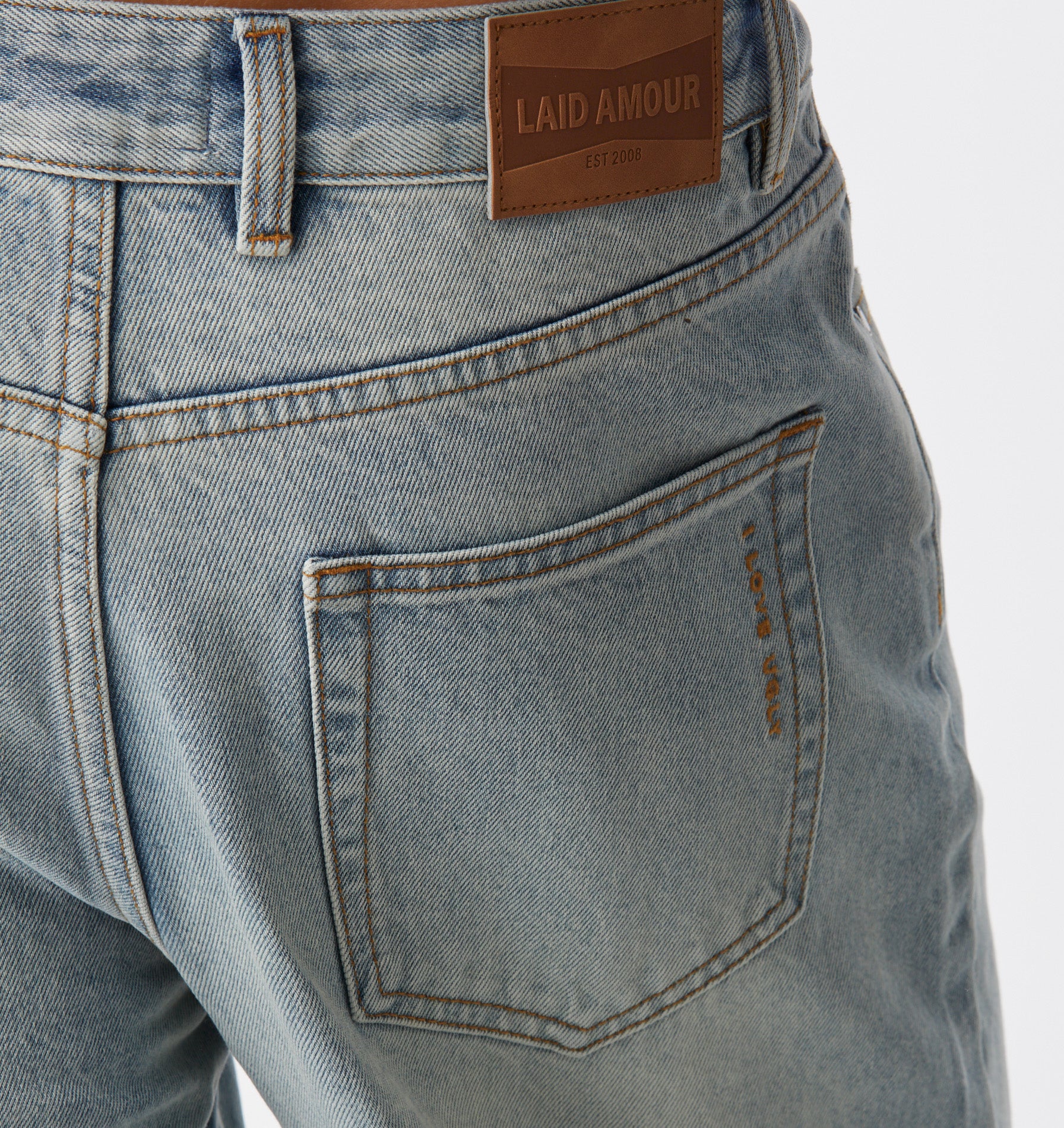 Samson Cropped Denim - Light Vintage Blue