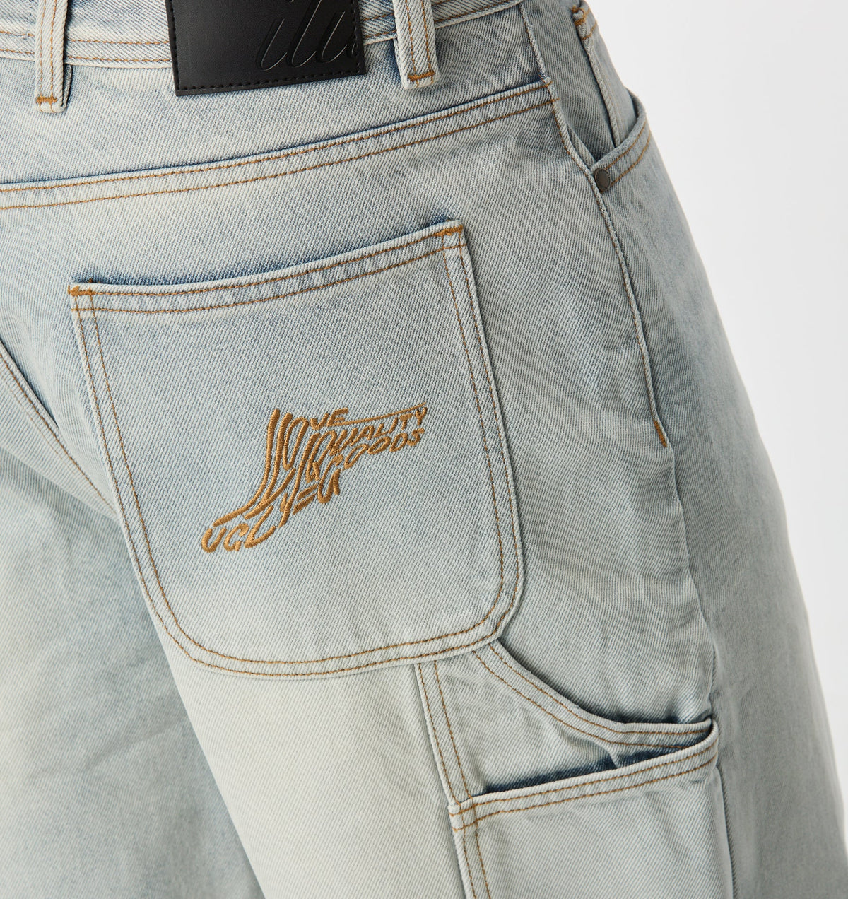 Clean Carpenter Short - Light Vintage Blue