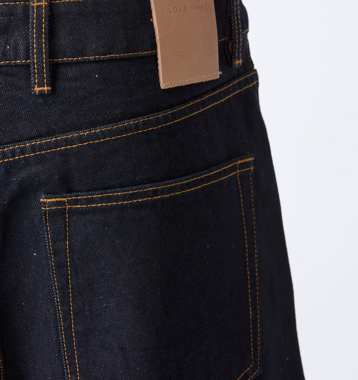 Wide Leg Pleat Denim Short - Indigo
