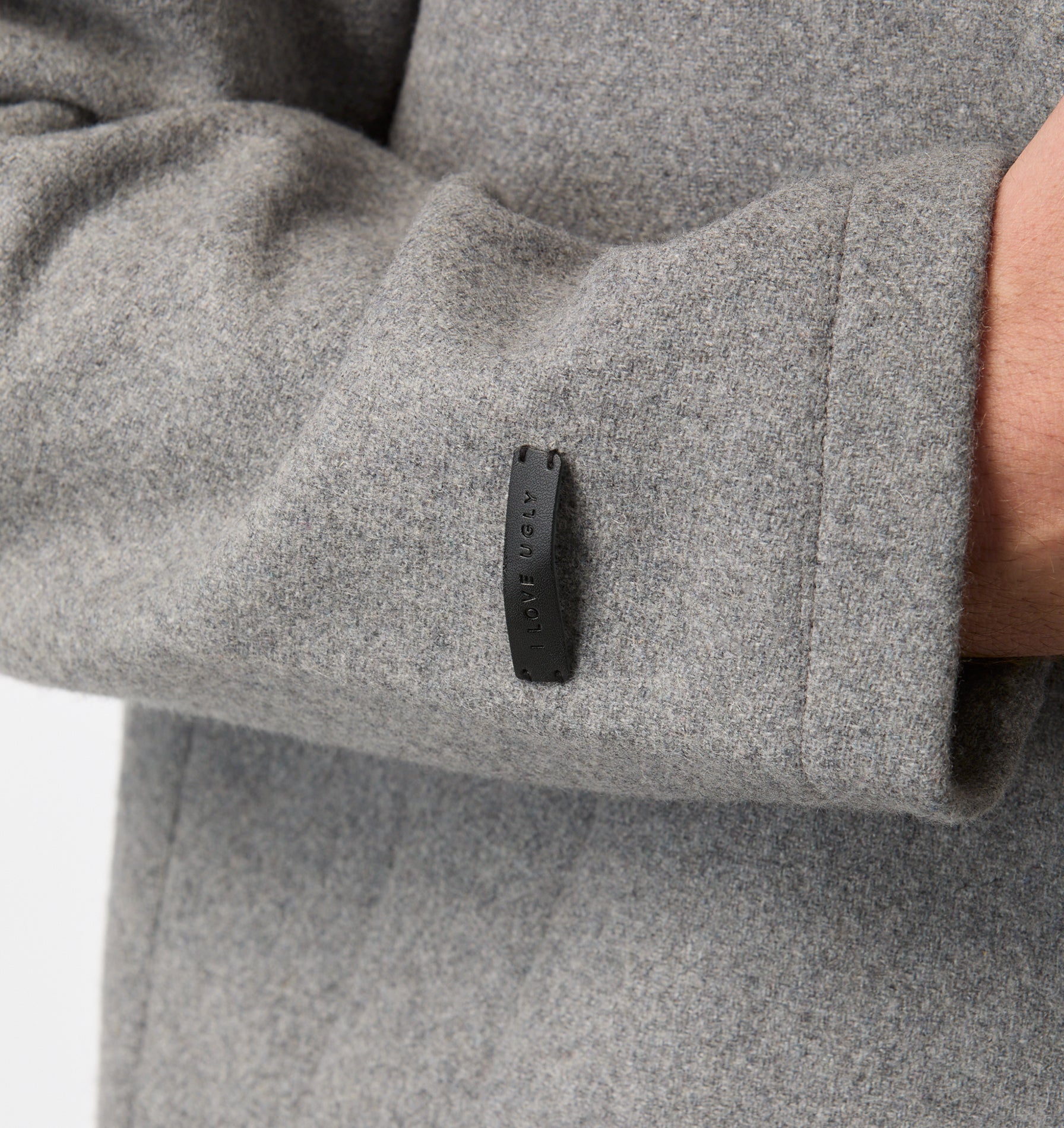 Wool Zip Jacket - Grey Marle