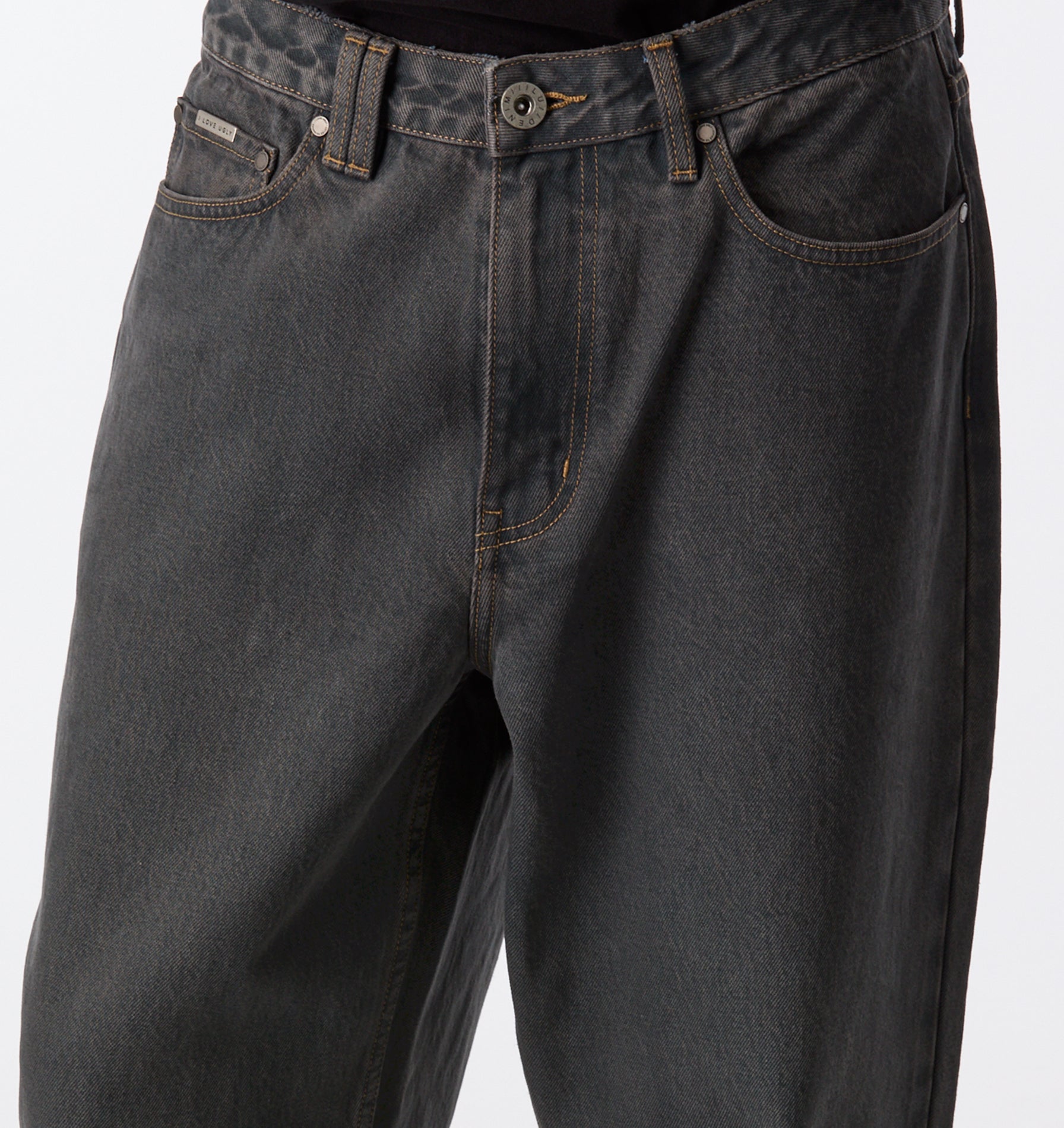 Edgar Wide Denim - Charcoal