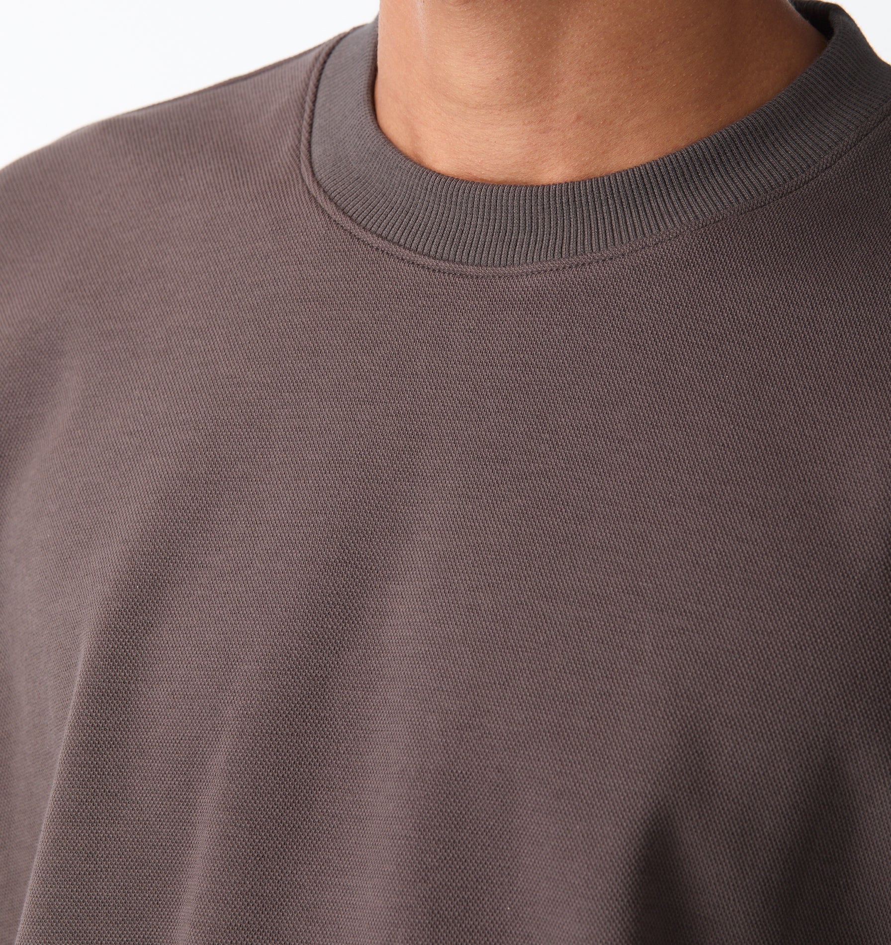 Pique Heavy Box Tee 2.0 - Cobblestone