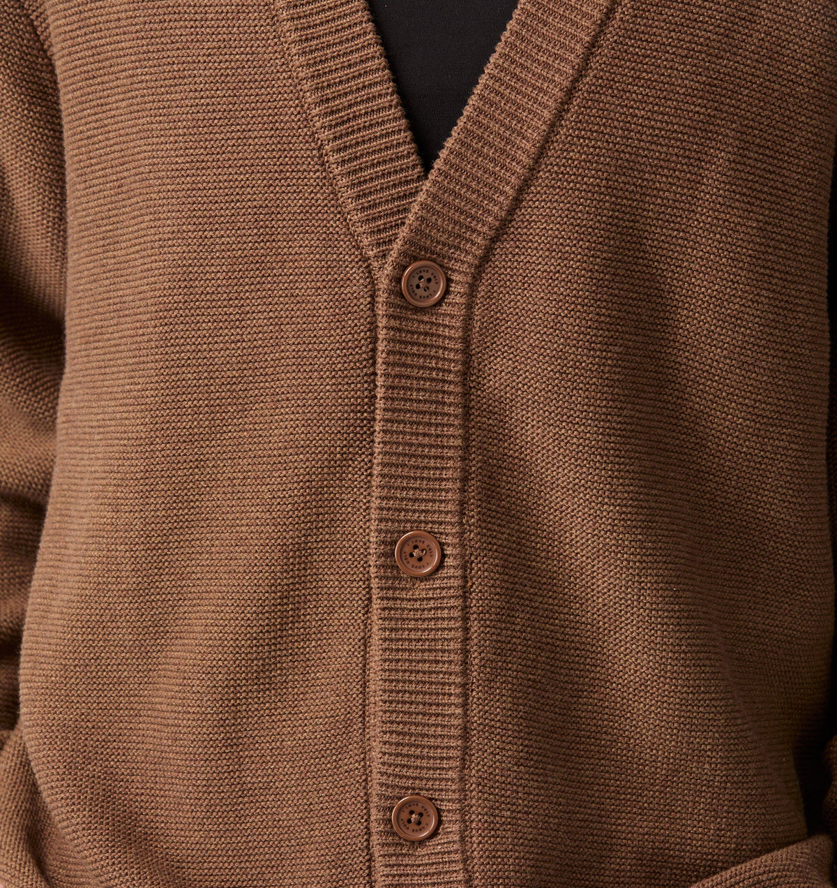 Nelson Cotton Cardigan - Nutmeg