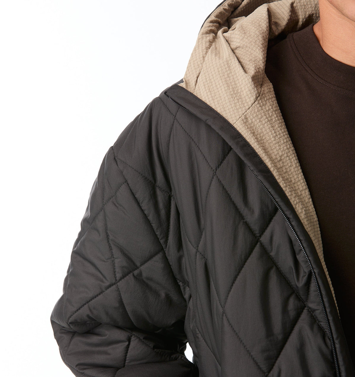 Puffer Hood Jacket - Black