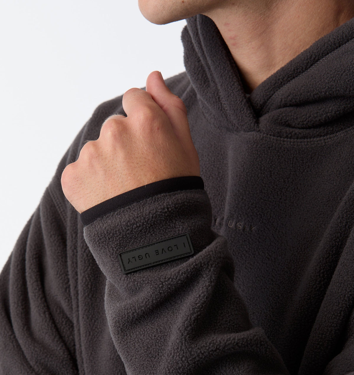 Polar Fleece Hood - Charcoal