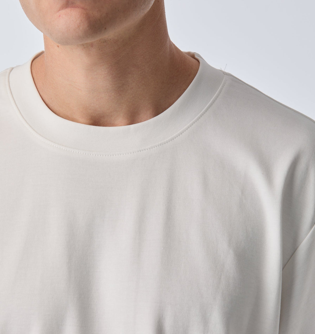 Interlock Crop Box Tee - White