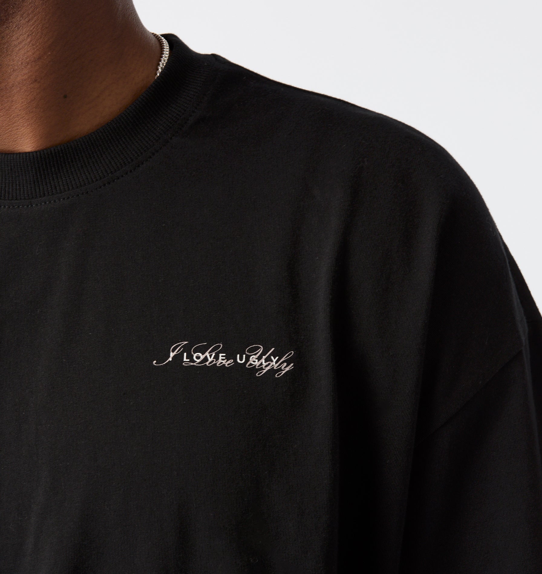 Cursive Box Tee 2.0 - Black