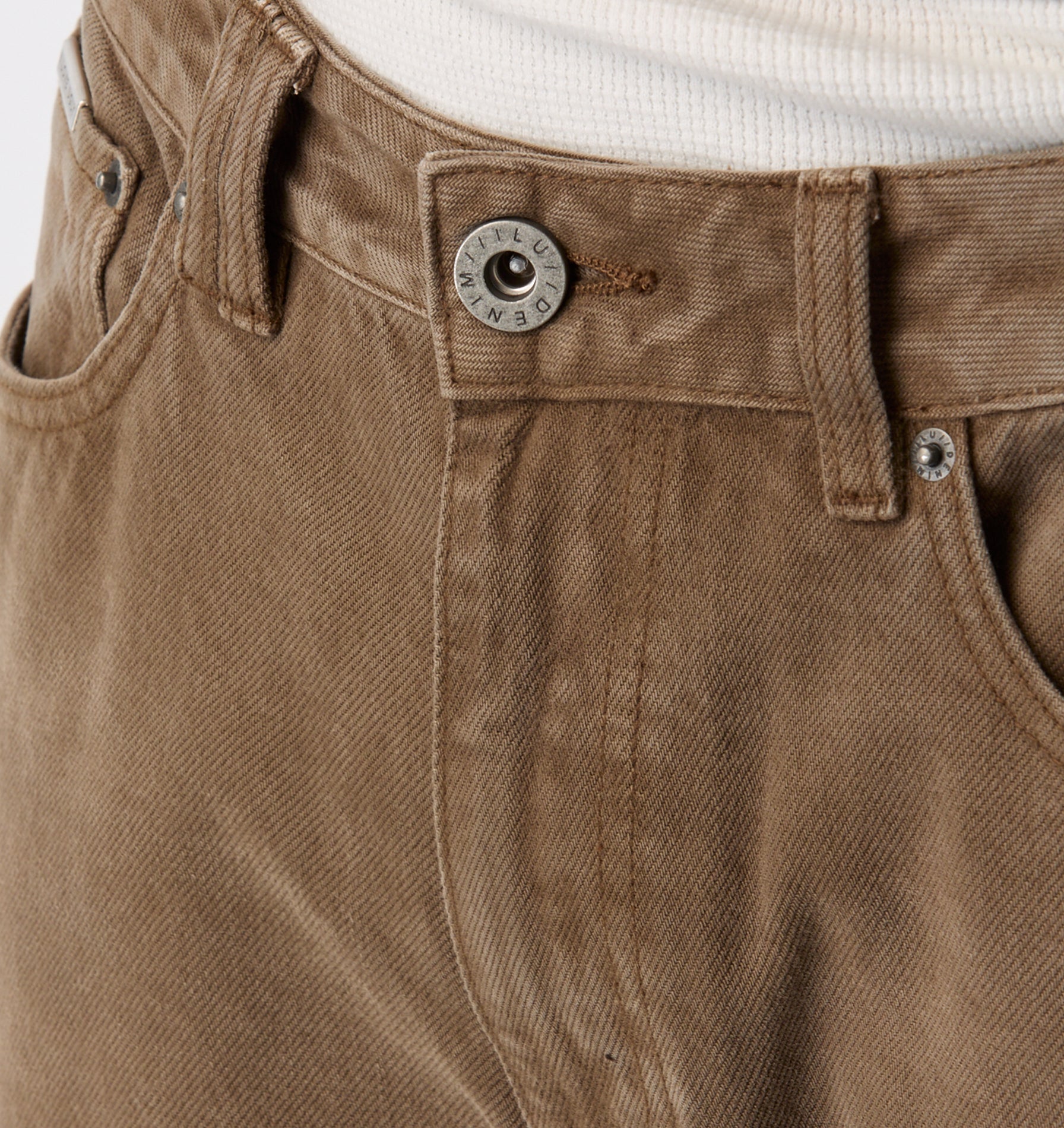 Cropped 90s Denim - Faded Mocha