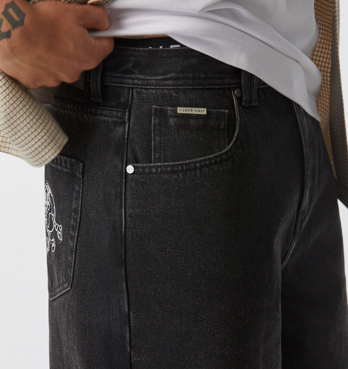 Wyatt Denim Short - Washed Black