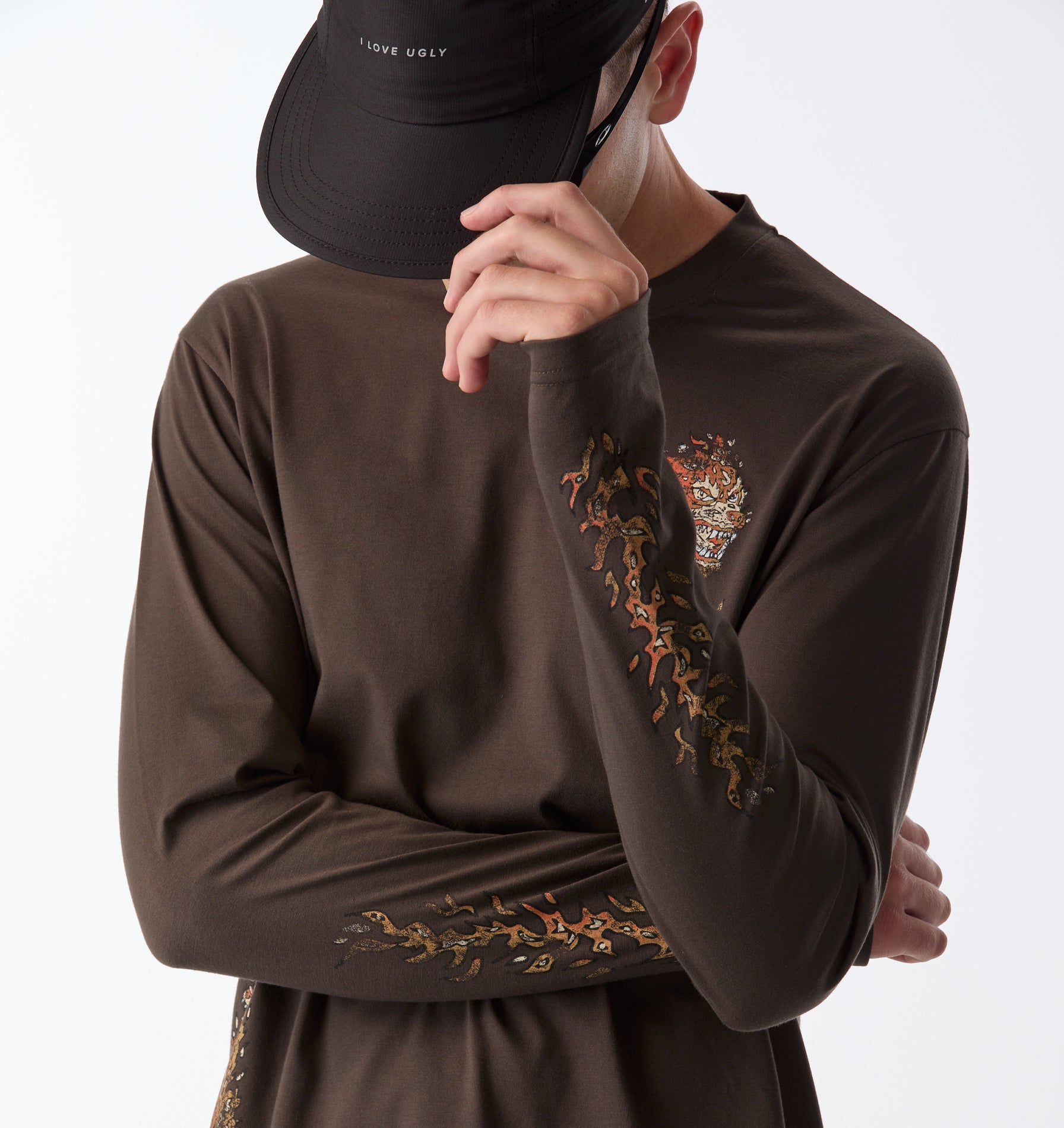 Firebird Active LS Top - Washed Espresso
