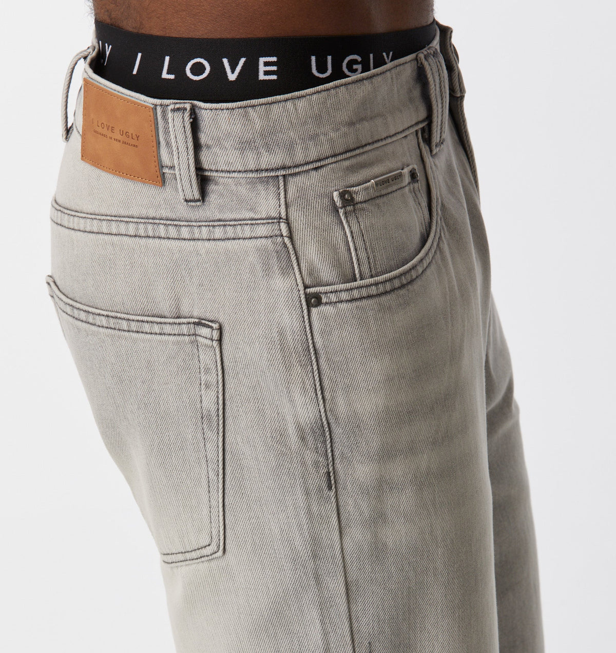 Cropped 90s Denim - Concrete