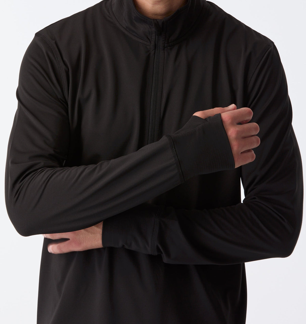 Active Zip Pullover - Black