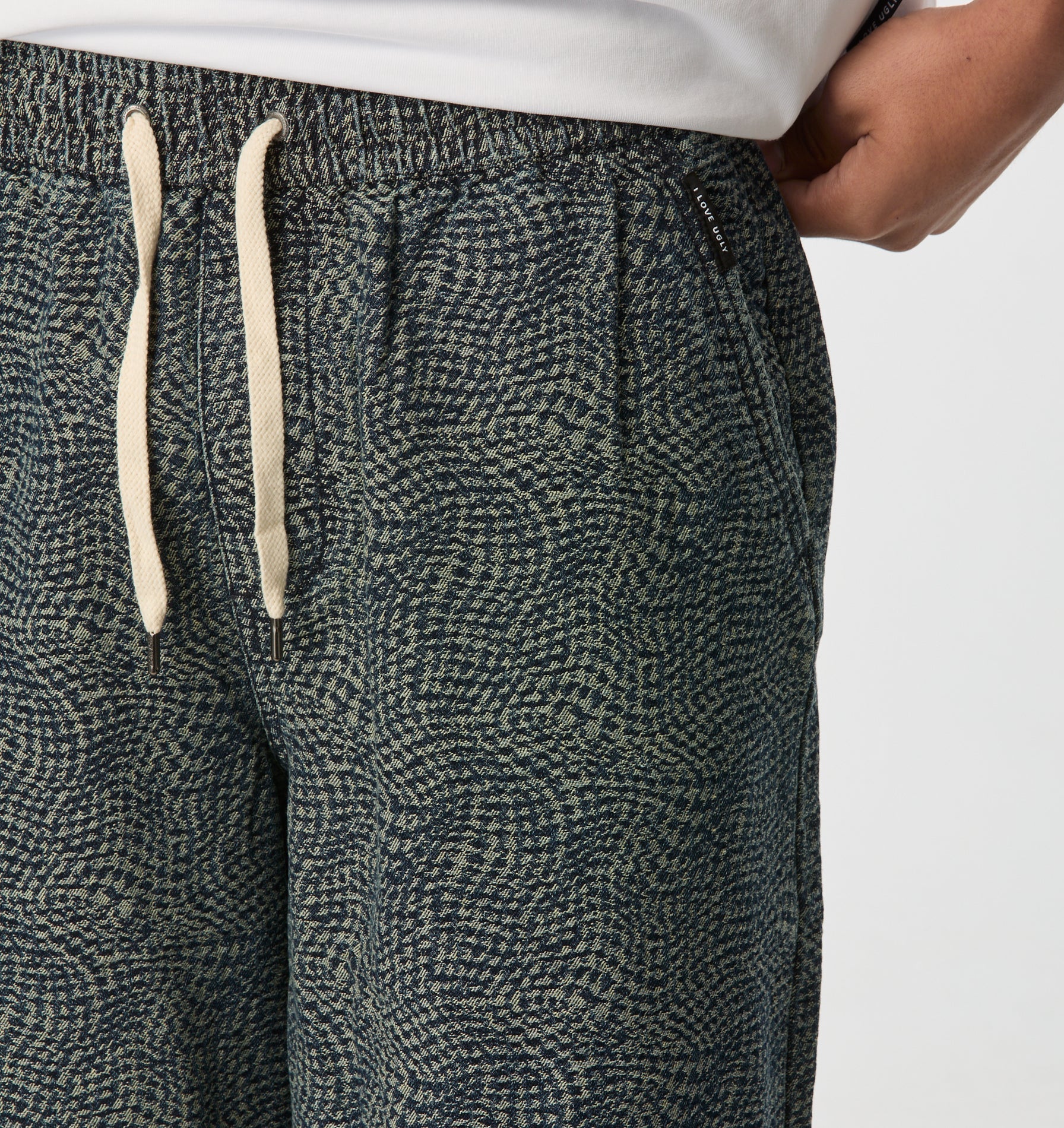 Textured Denim Short - Aged Indigo